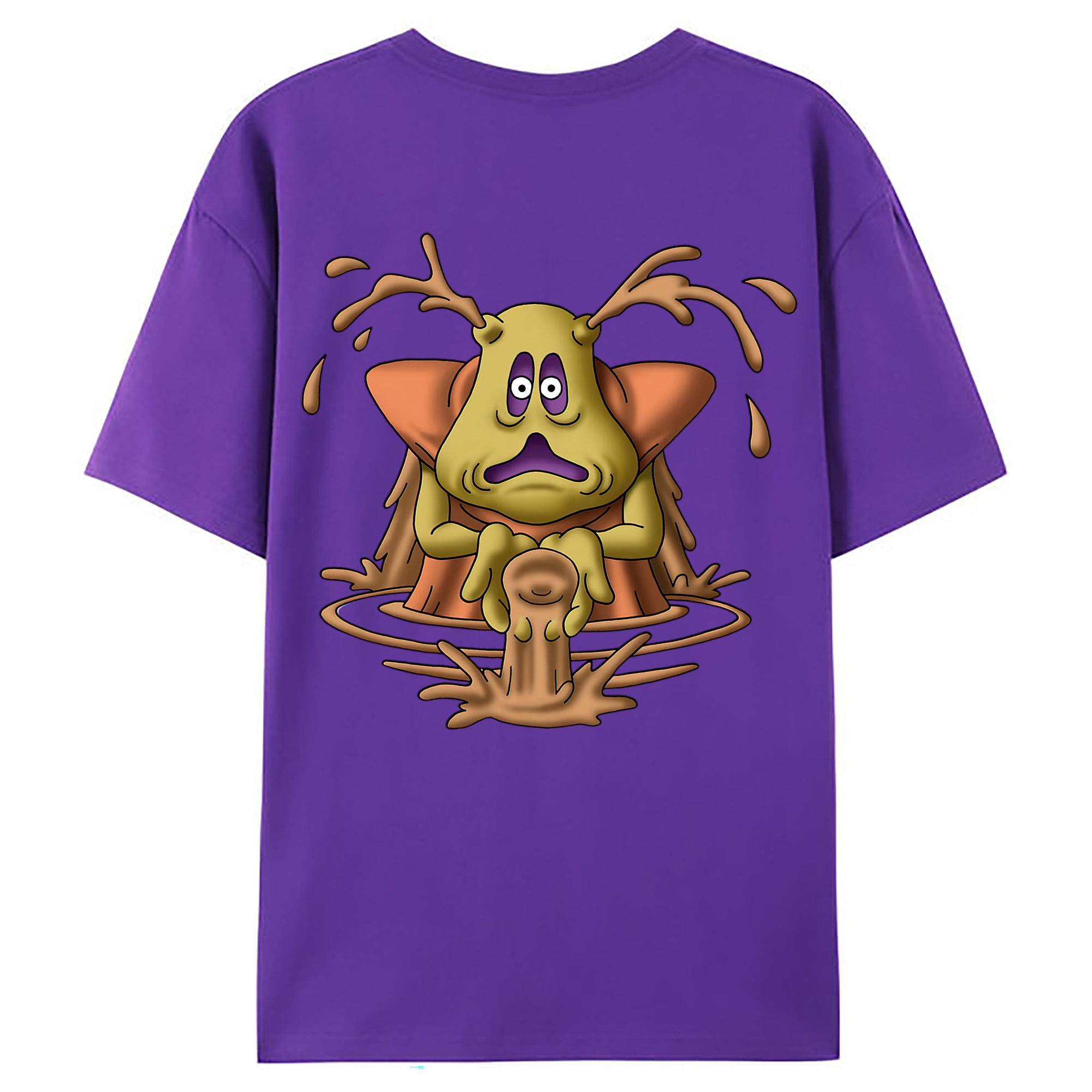（画像用） ドラゴンクエスト Doragon Kuesuto Dragon Quest 綿100％ メンズ半袖Tシャツ（バックプリント） 通気性