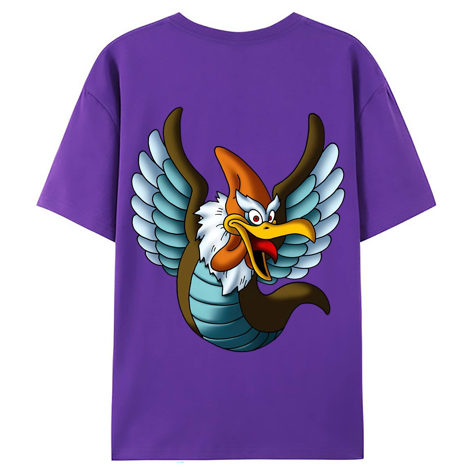 （画像用） ドラゴンクエスト Doragon Kuesuto Dragon Quest 綿100％ メンズ半袖Tシャツ（バックプリント） 通気性