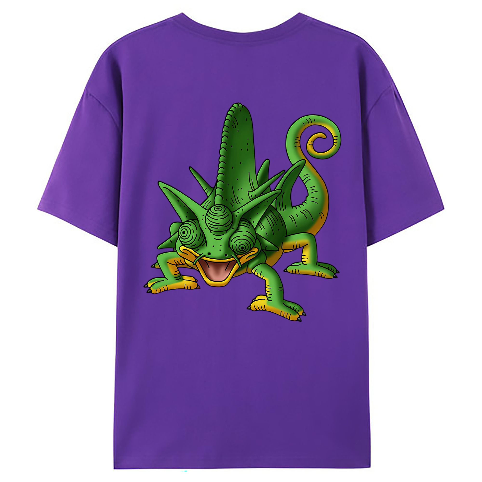 （画像用） ドラゴンクエスト Doragon Kuesuto Dragon Quest 綿100％ メンズ半袖Tシャツ（バックプリント） 通気性