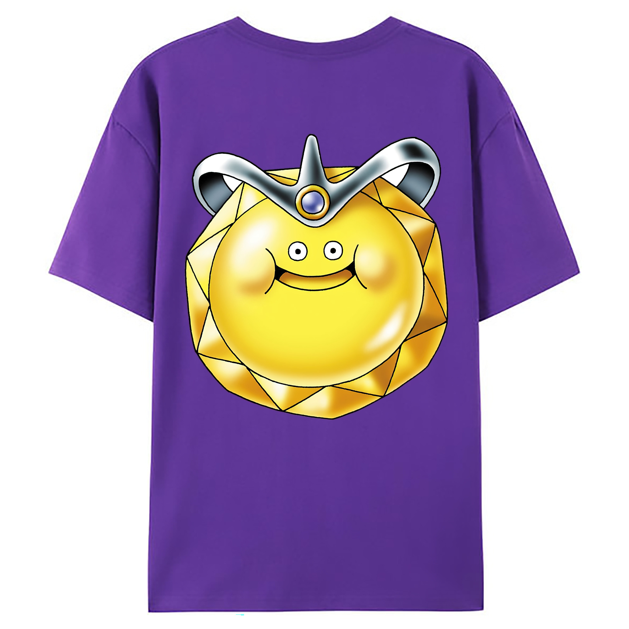 （画像用） ドラゴンクエスト Doragon Kuesuto Dragon Quest 綿100％ メンズ半袖Tシャツ（バックプリント） 通気性