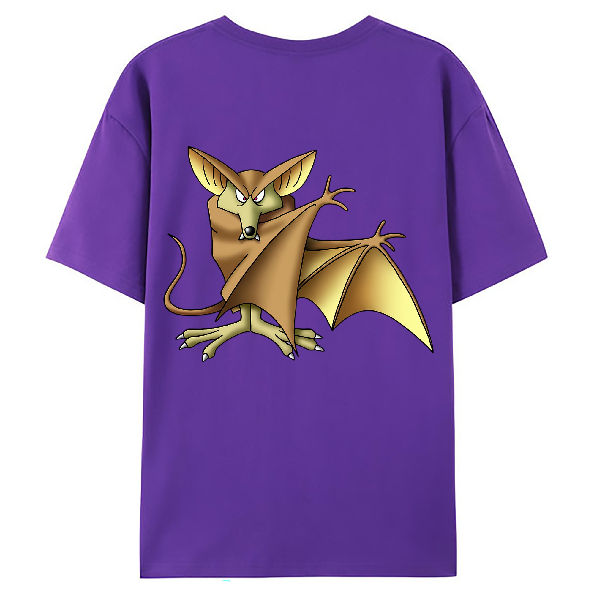 （画像用） ドラゴンクエスト Doragon Kuesuto Dragon Quest 綿100％ メンズ半袖Tシャツ（バックプリント） 通気性