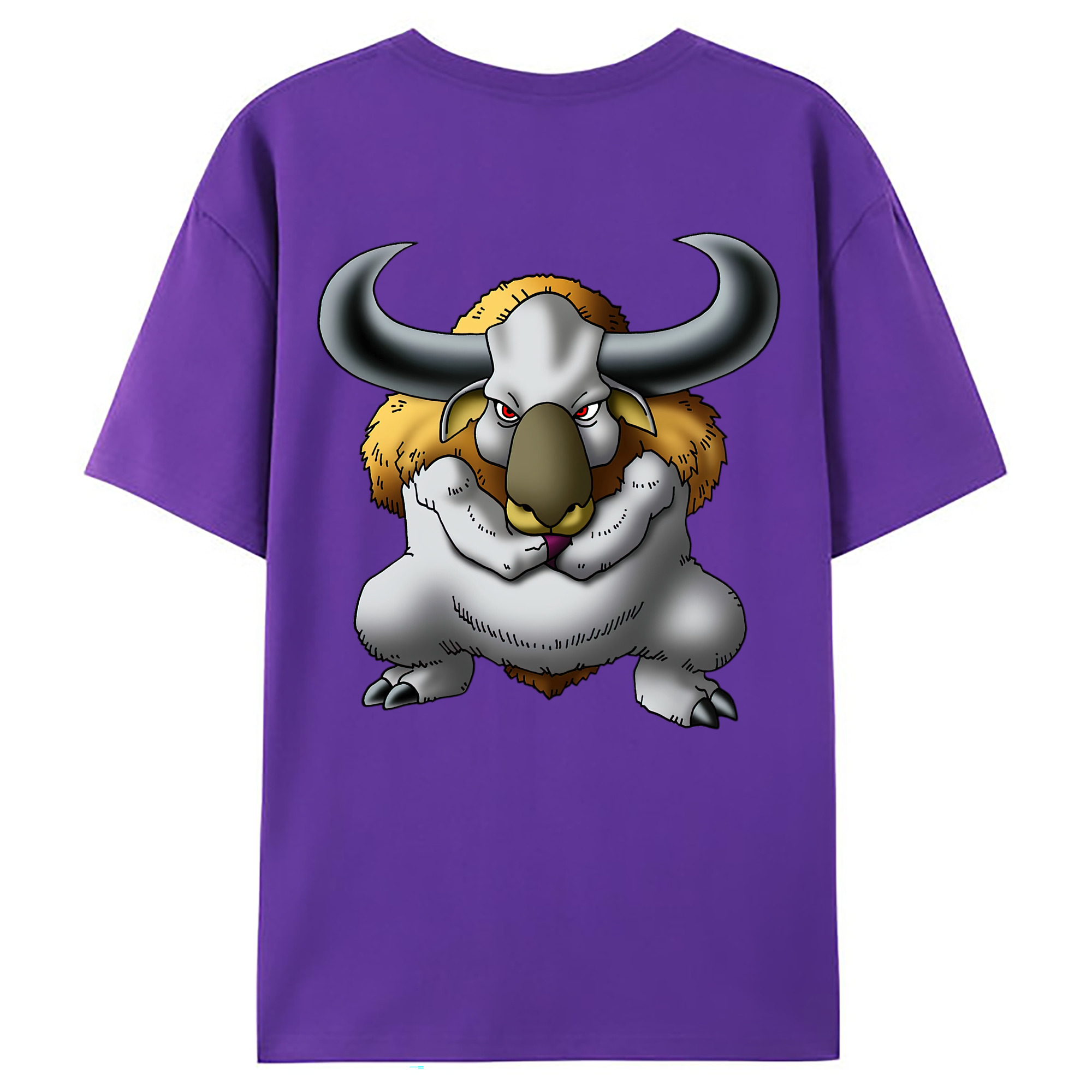 （画像用） ドラゴンクエスト Doragon Kuesuto Dragon Quest 綿100％ メンズ半袖Tシャツ（バックプリント） 通気性