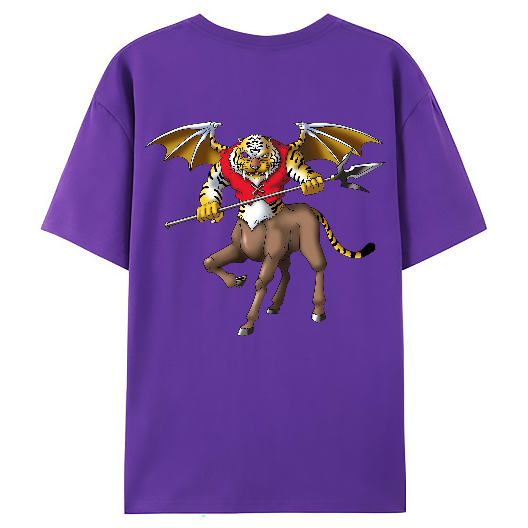 （画像用） ドラゴンクエスト Doragon Kuesuto Dragon Quest 綿100％ メンズ半袖Tシャツ（バックプリント） 通気性
