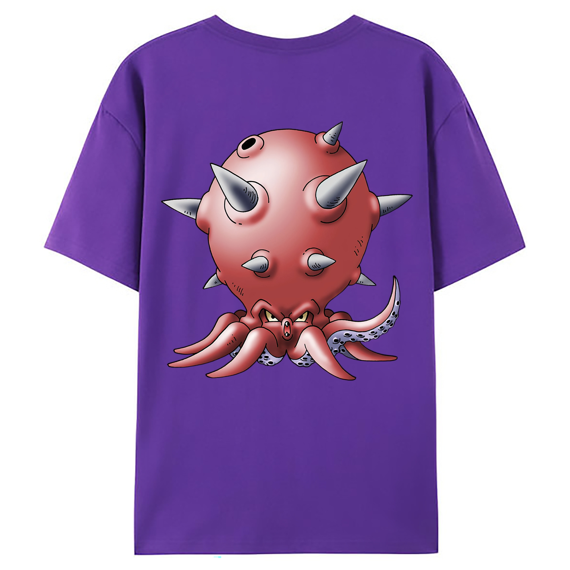 （画像用） ドラゴンクエスト Doragon Kuesuto Dragon Quest 綿100％ メンズ半袖Tシャツ（バックプリント） 通気性
