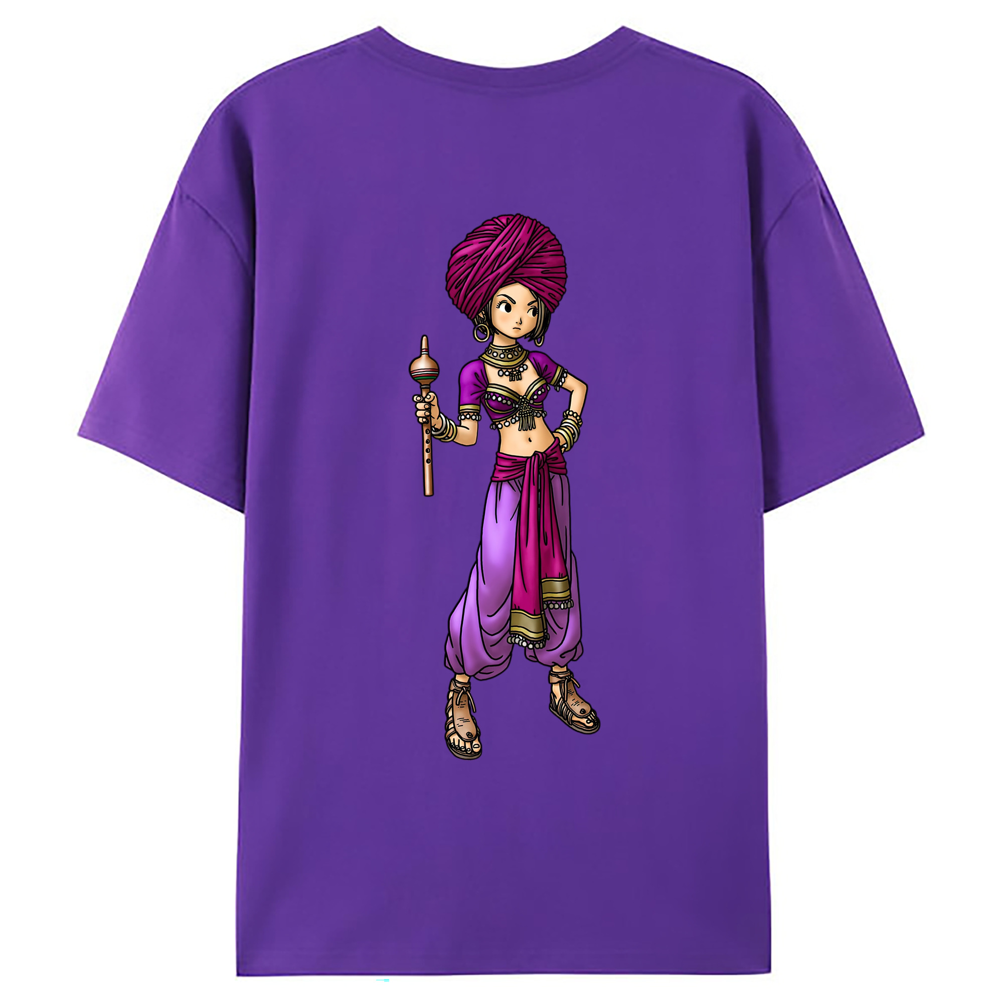 （画像用） ドラゴンクエスト Doragon Kuesuto Dragon Quest 綿100％ メンズ半袖Tシャツ（バックプリント） 通気性
