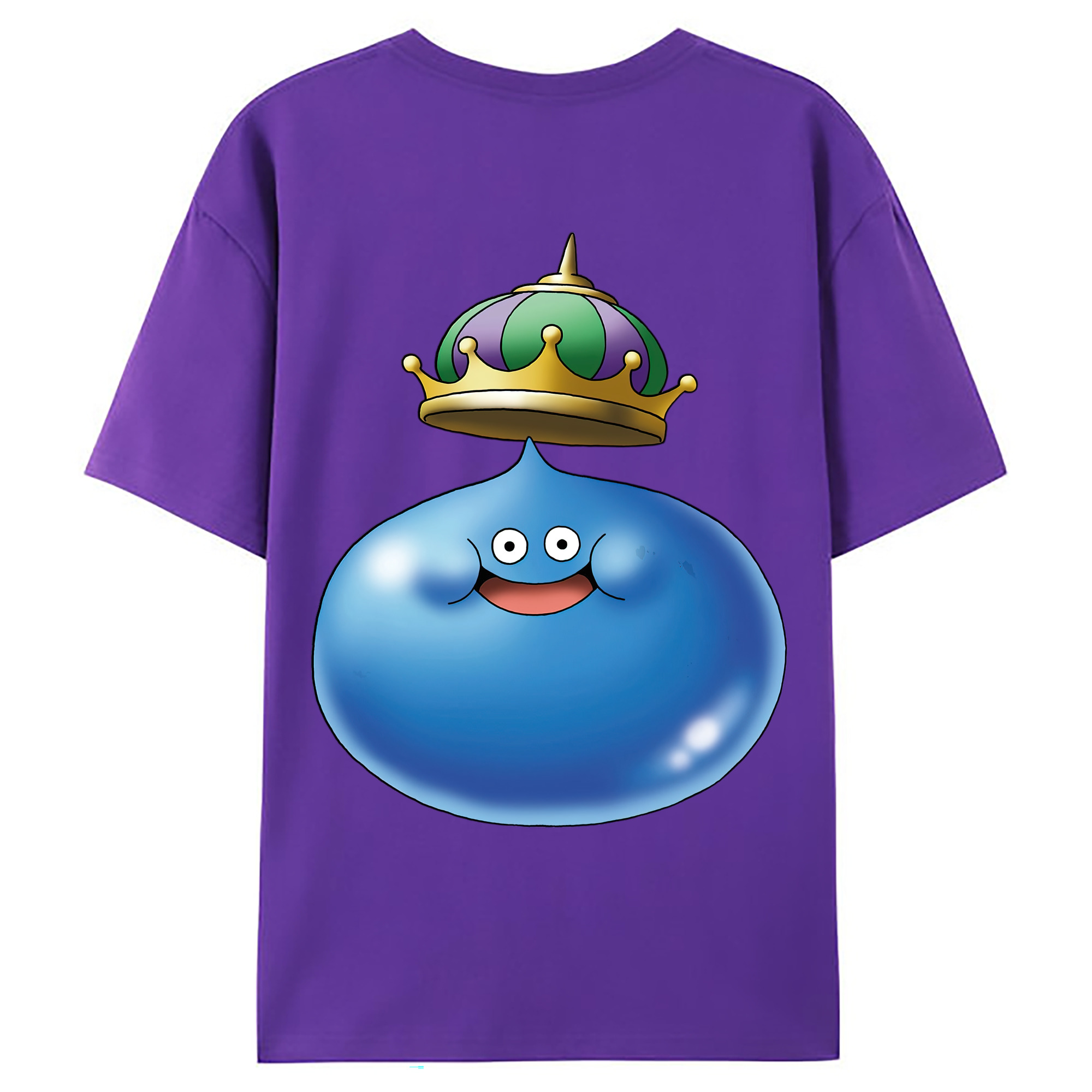 （画像用） ドラゴンクエスト Doragon Kuesuto Dragon Quest 綿100％ メンズ半袖Tシャツ（バックプリント） 通気性