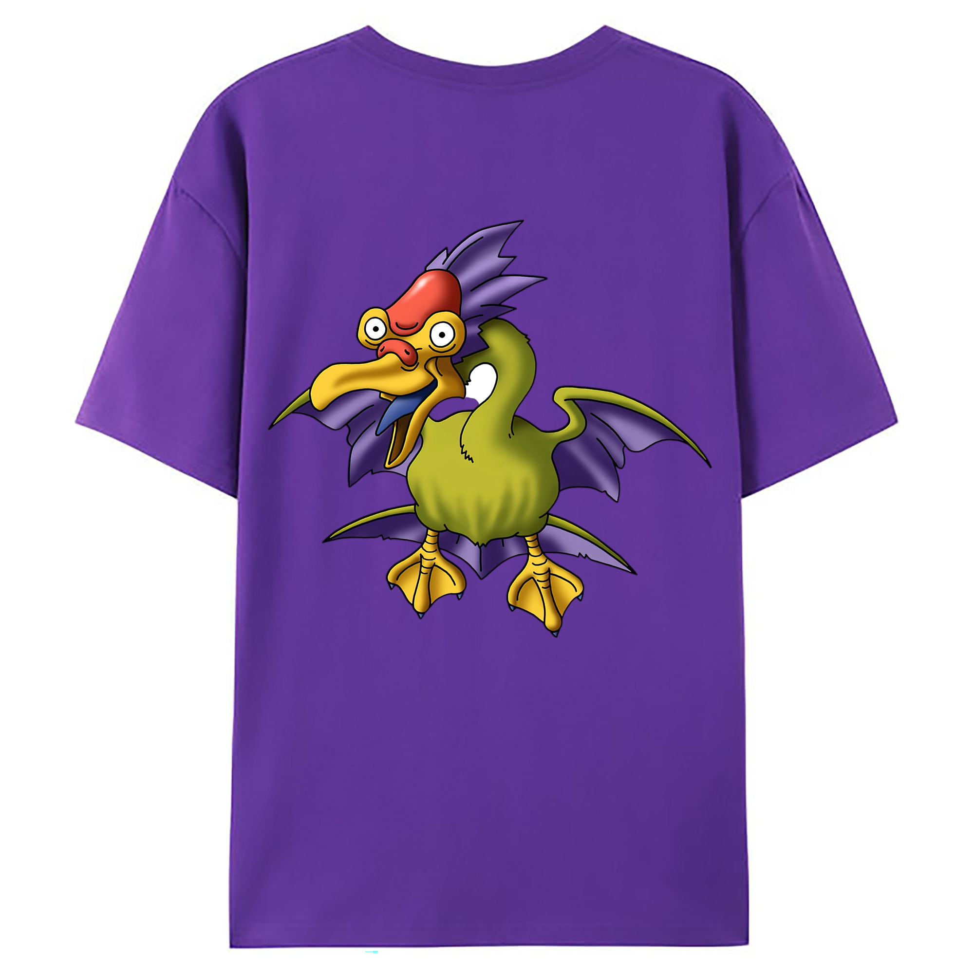 （画像用） ドラゴンクエスト Doragon Kuesuto Dragon Quest 綿100％ メンズ半袖Tシャツ（バックプリント） 通気性