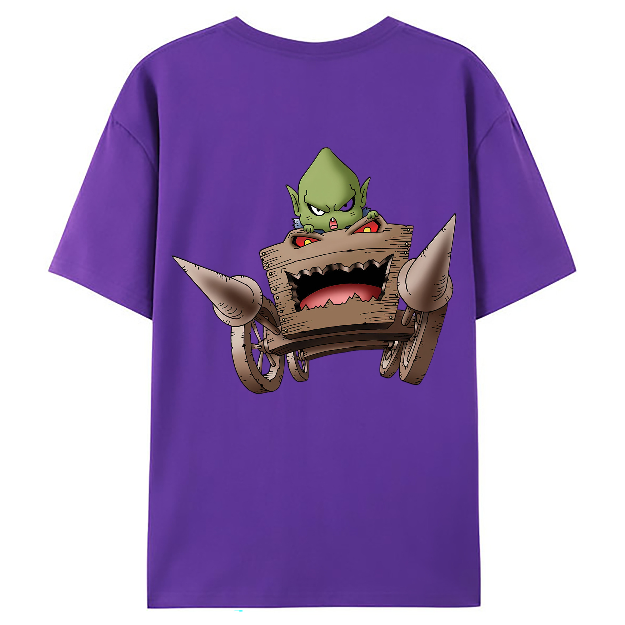 （画像用） ドラゴンクエスト Doragon Kuesuto Dragon Quest 綿100％ メンズ半袖Tシャツ（バックプリント） 通気性