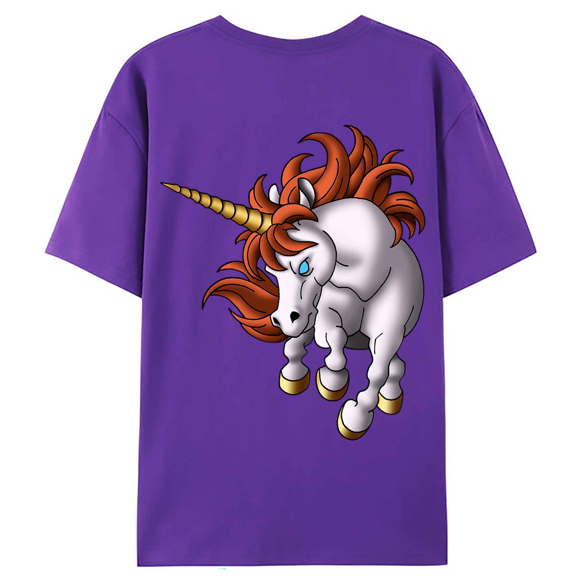 （画像用） ドラゴンクエスト Doragon Kuesuto Dragon Quest 綿100％ メンズ半袖Tシャツ（バックプリント） 通気性