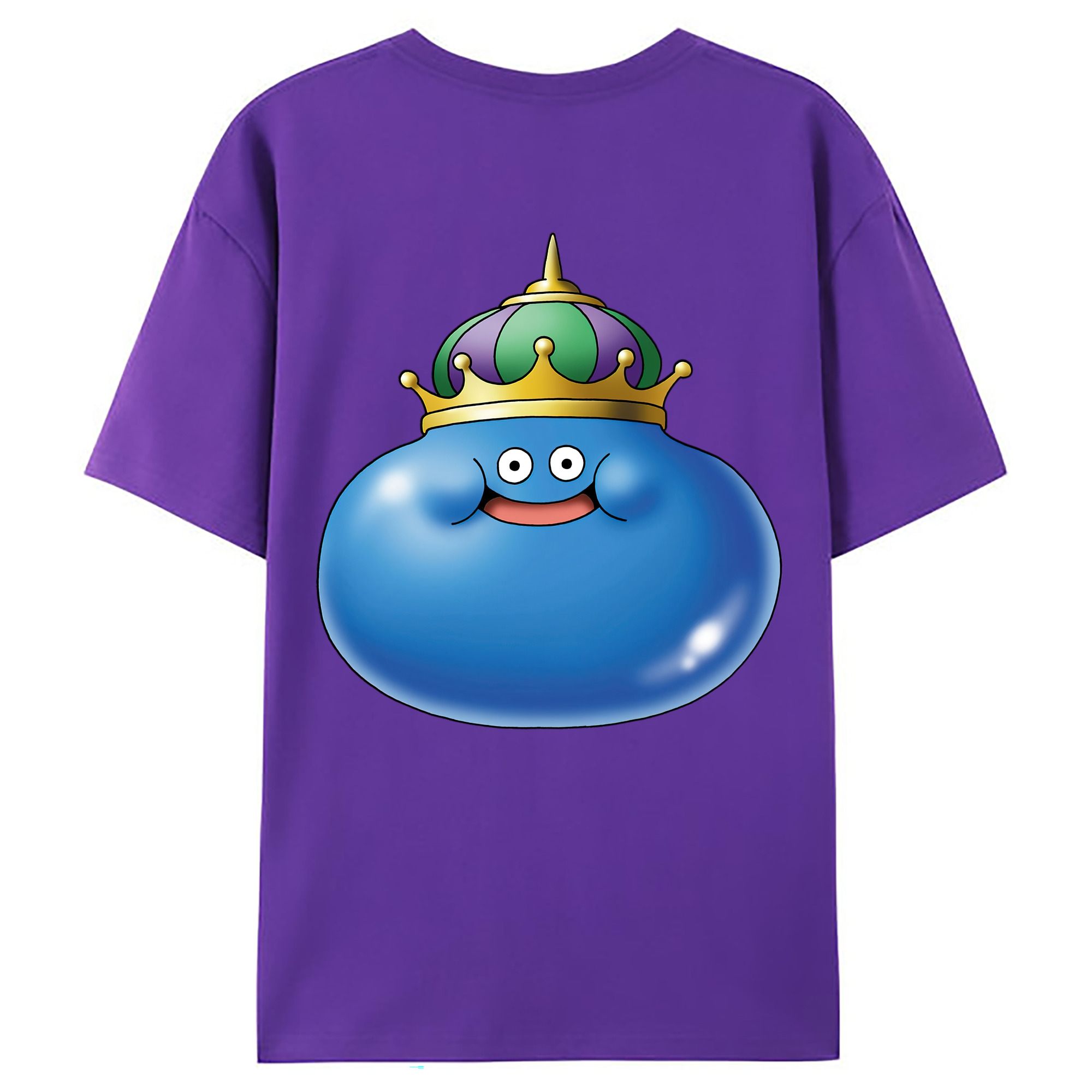 （画像用） ドラゴンクエスト Doragon Kuesuto Dragon Quest 綿100％ メンズ半袖Tシャツ（バックプリント） 通気性