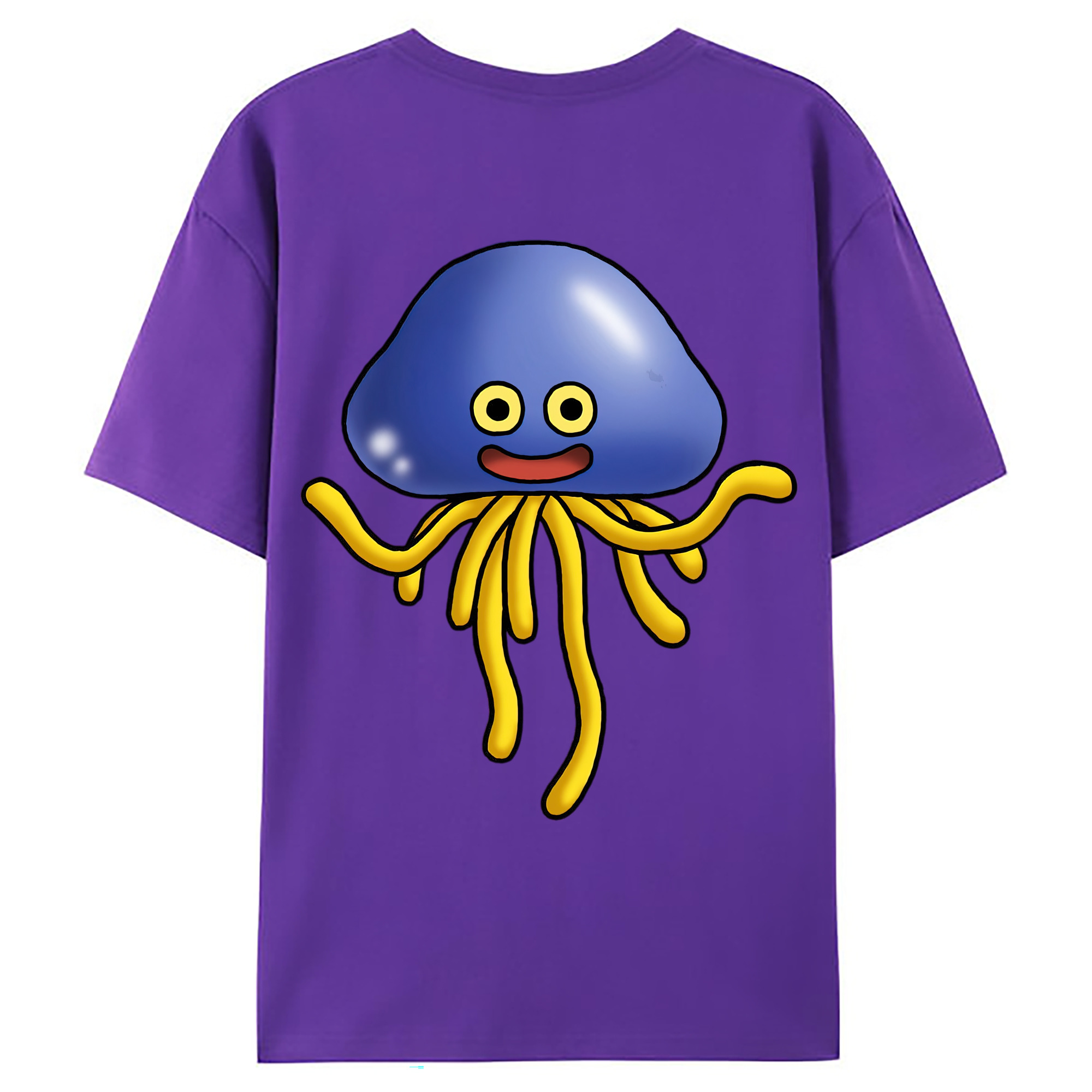 （画像用） ドラゴンクエスト Doragon Kuesuto Dragon Quest 綿100％ メンズ半袖Tシャツ（バックプリント） 通気性