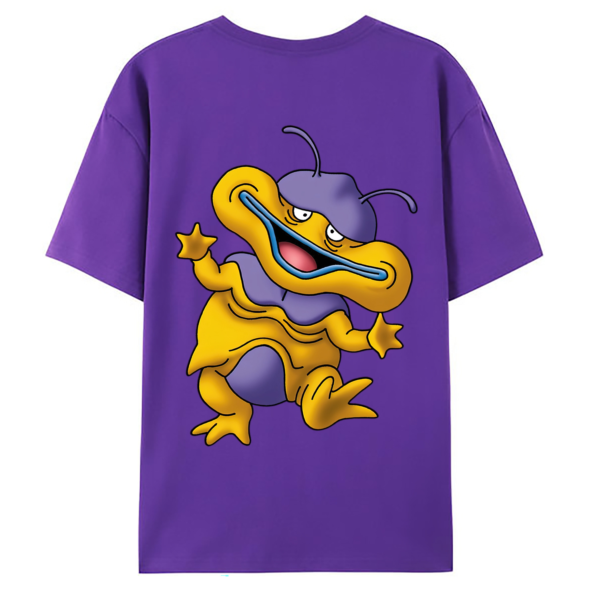 （画像用） ドラゴンクエスト Doragon Kuesuto Dragon Quest 綿100％ メンズ半袖Tシャツ（バックプリント） 通気性