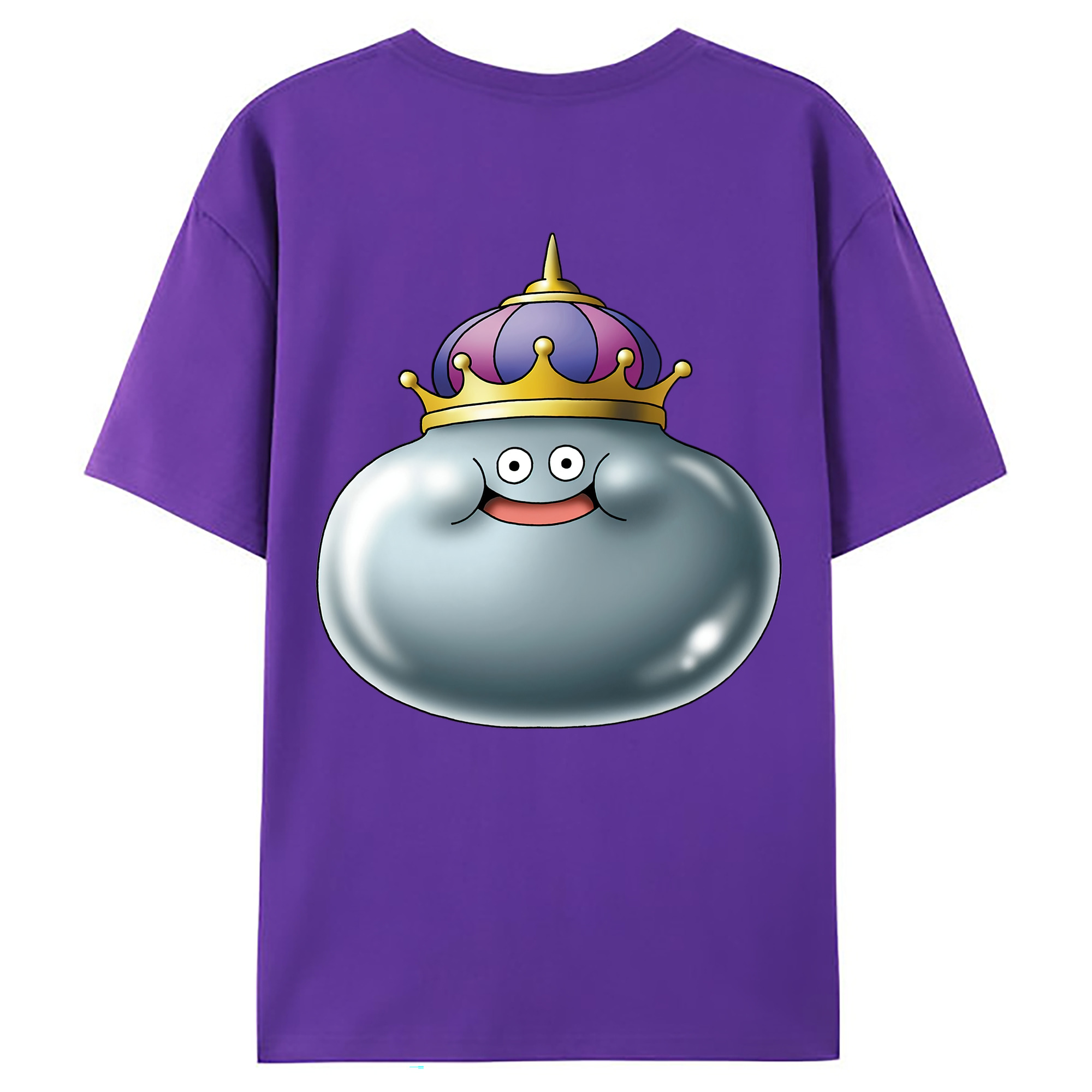 （画像用） ドラゴンクエスト Doragon Kuesuto Dragon Quest 綿100％ メンズ半袖Tシャツ（バックプリント） 通気性