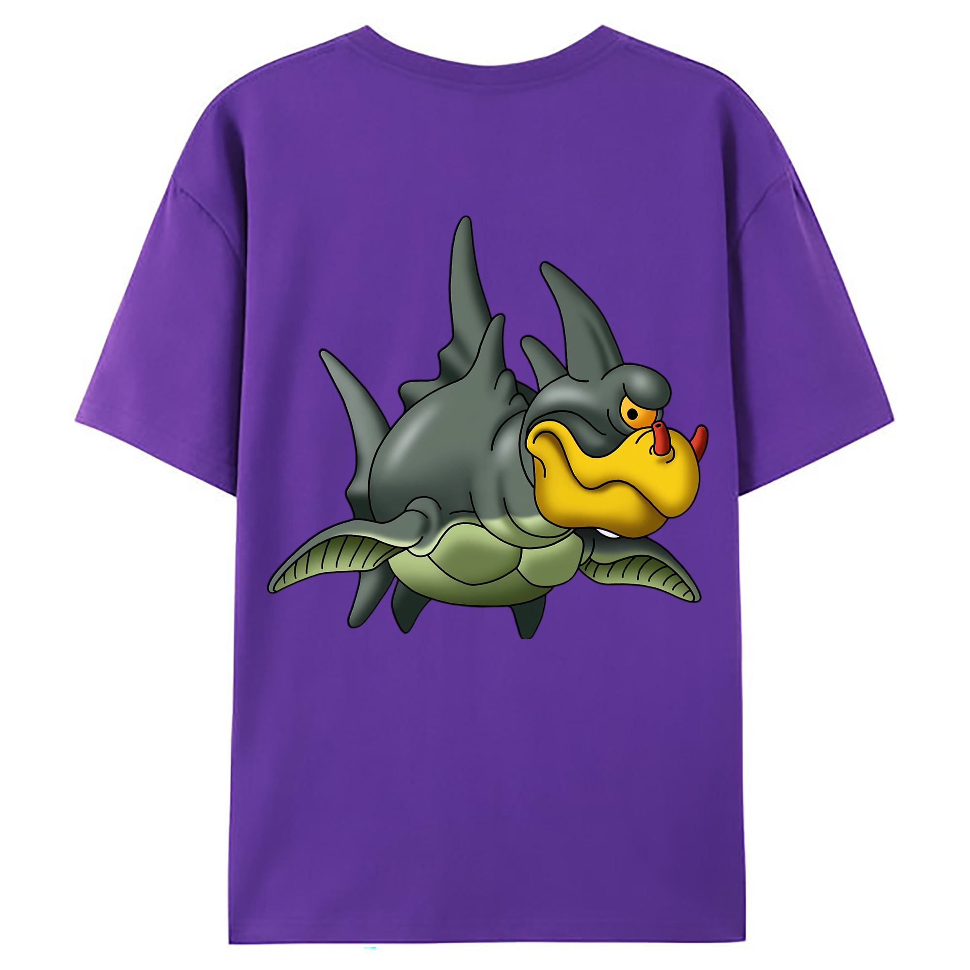（画像用） ドラゴンクエスト Doragon Kuesuto Dragon Quest 綿100％ メンズ半袖Tシャツ（バックプリント） 通気性
