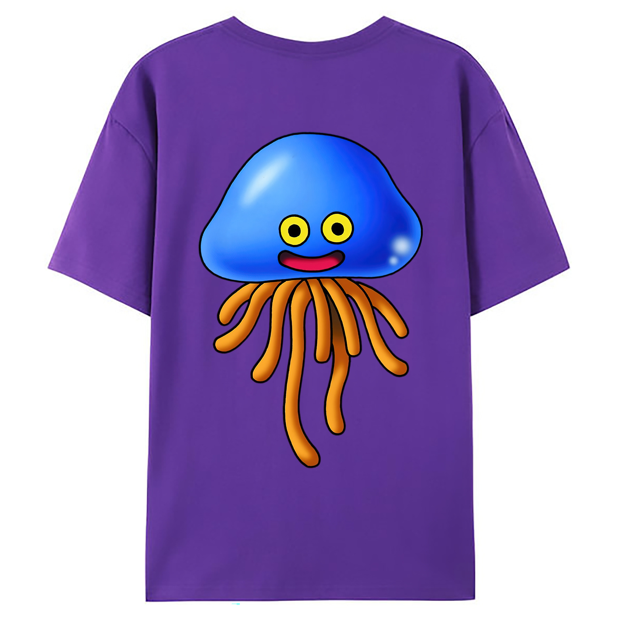（画像用） ドラゴンクエスト Doragon Kuesuto Dragon Quest 綿100％ メンズ半袖Tシャツ（バックプリント） 通気性