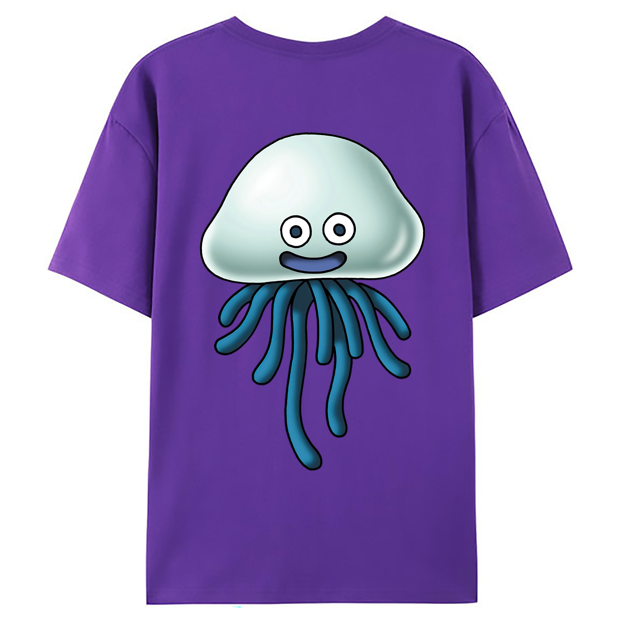 （画像用） ドラゴンクエスト Doragon Kuesuto Dragon Quest 綿100％ メンズ半袖Tシャツ（バックプリント） 通気性