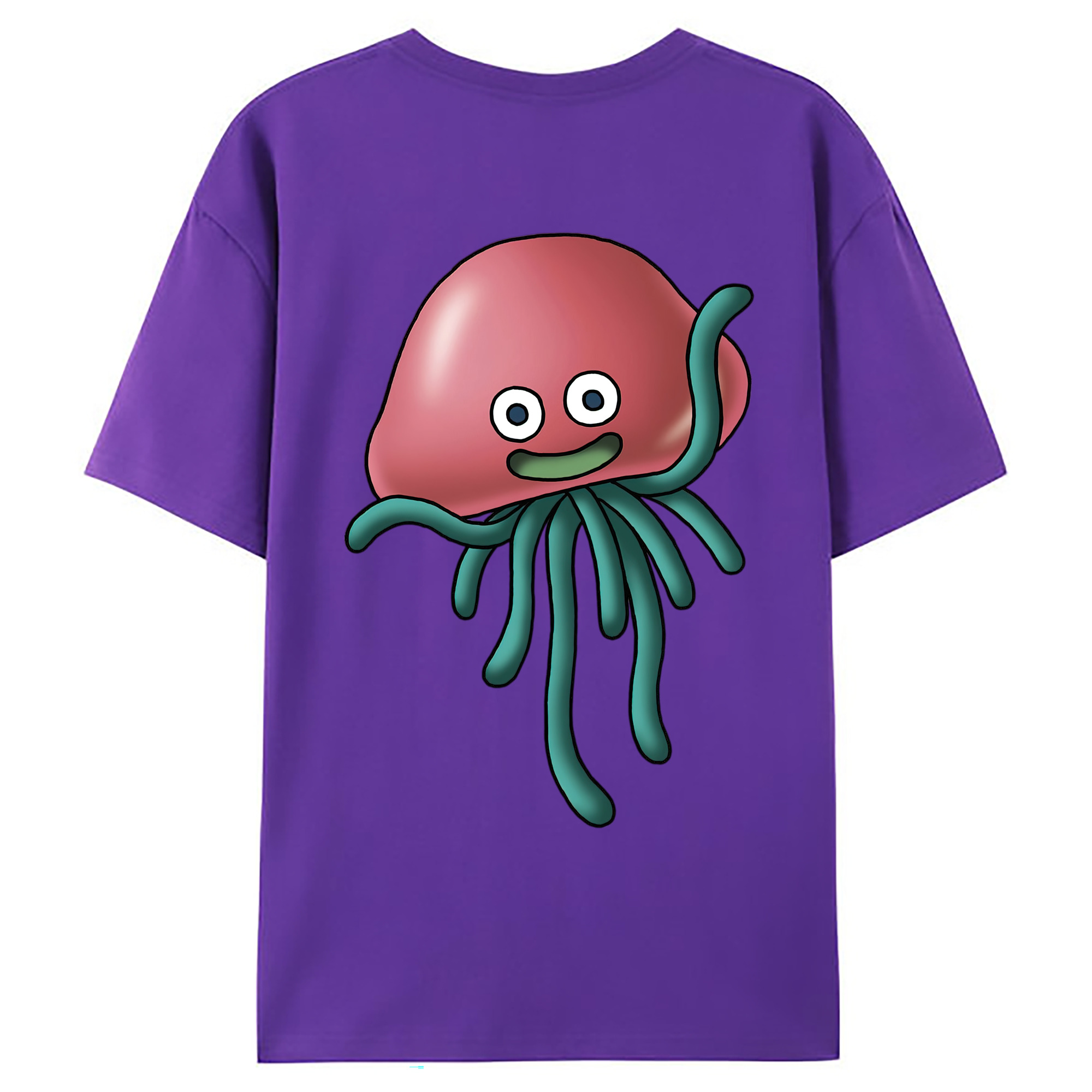 （画像用） ドラゴンクエスト Doragon Kuesuto Dragon Quest 綿100％ メンズ半袖Tシャツ（バックプリント） 通気性