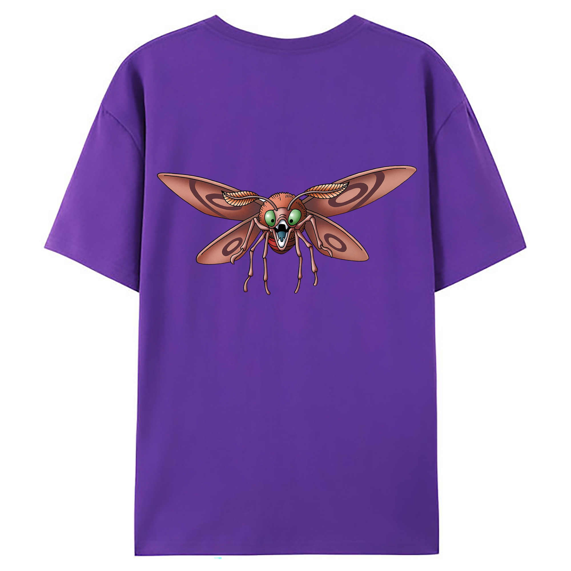 （画像用） ドラゴンクエスト Doragon Kuesuto Dragon Quest 綿100％ メンズ半袖Tシャツ（バックプリント） 通気性