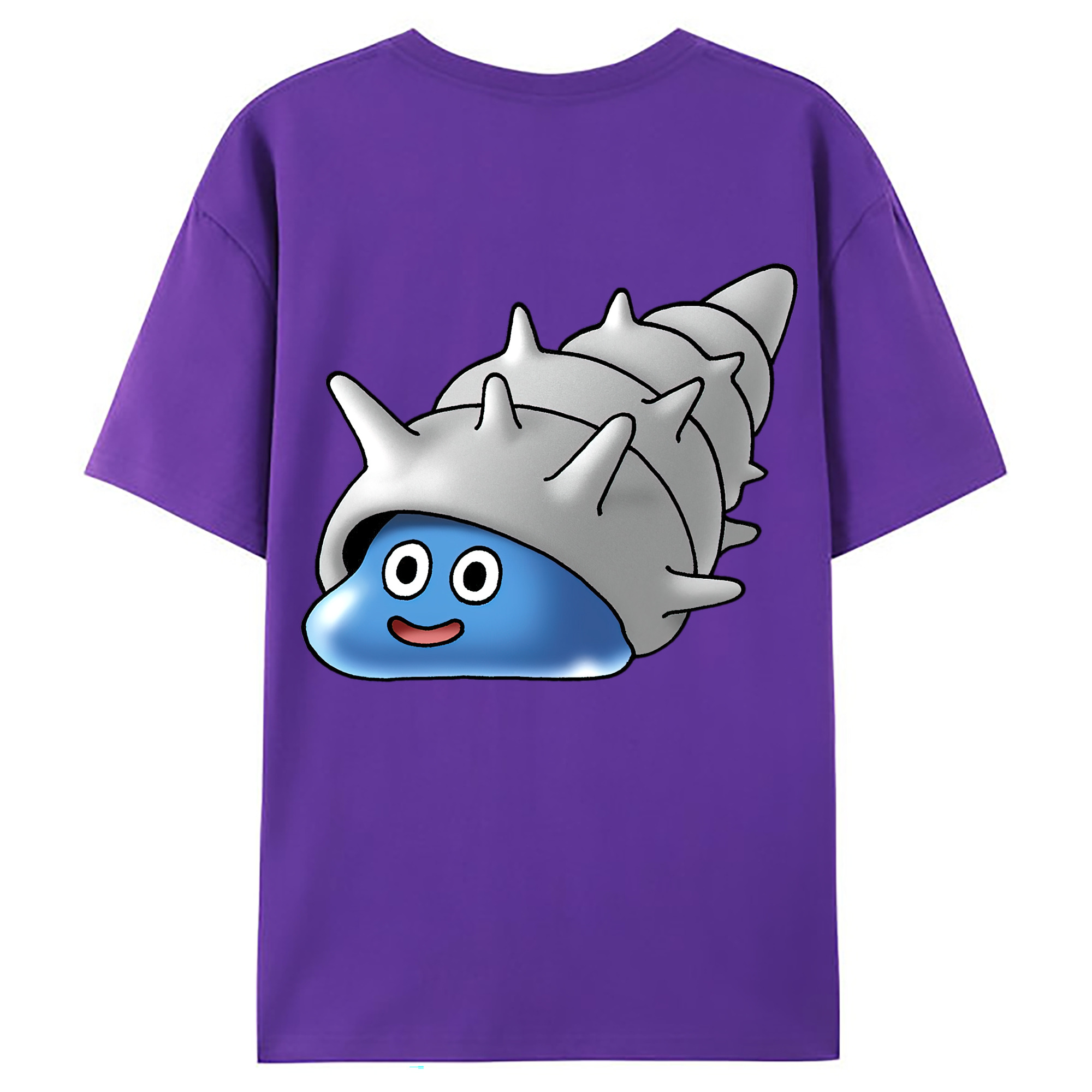 （画像用） ドラゴンクエスト Doragon Kuesuto Dragon Quest 綿100％ メンズ半袖Tシャツ（バックプリント） 通気性
