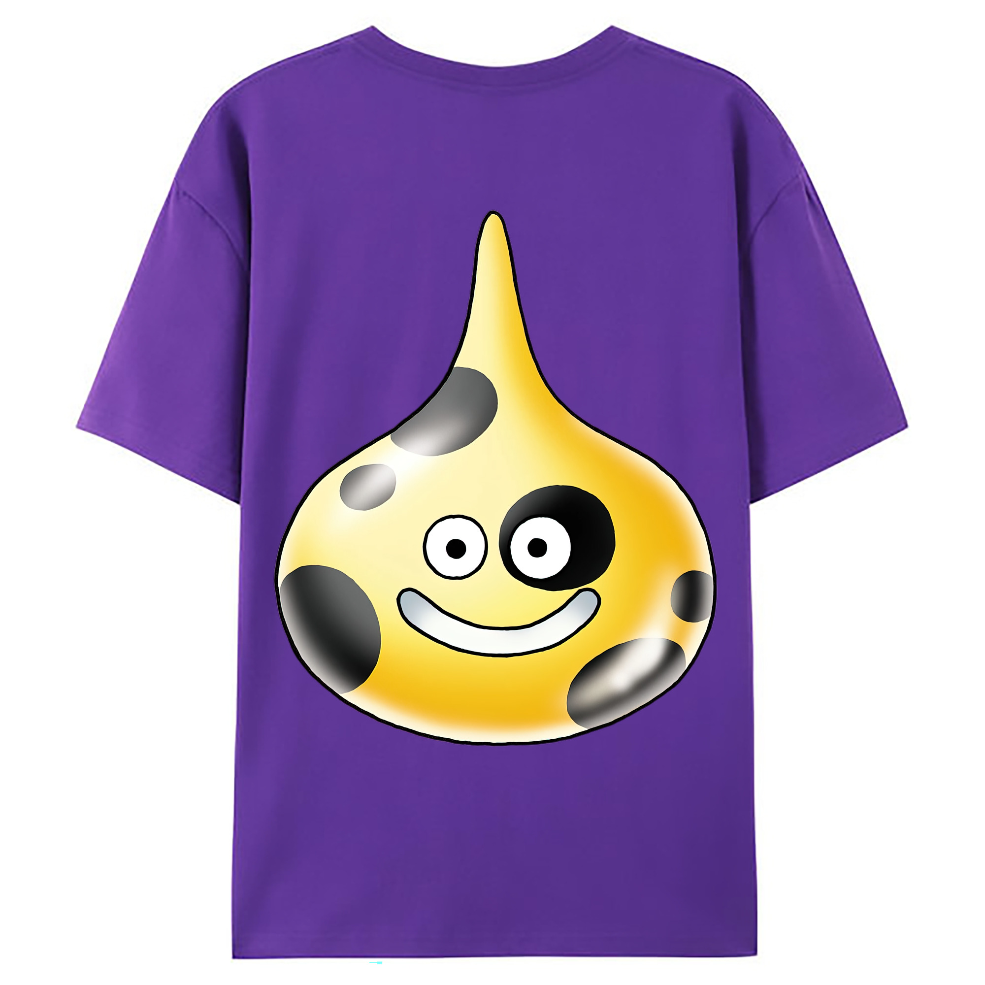 （画像用） ドラゴンクエスト Doragon Kuesuto Dragon Quest 綿100％ メンズ半袖Tシャツ（バックプリント） 通気性