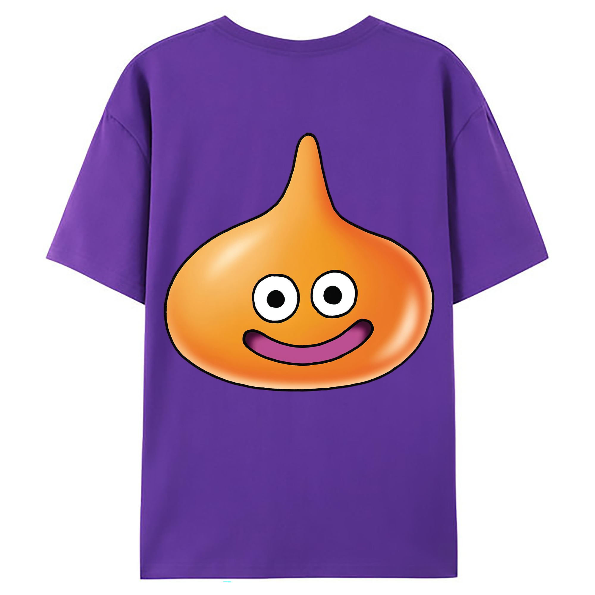 （画像用） ドラゴンクエスト Doragon Kuesuto Dragon Quest 綿100％ メンズ半袖Tシャツ（バックプリント） 通気性