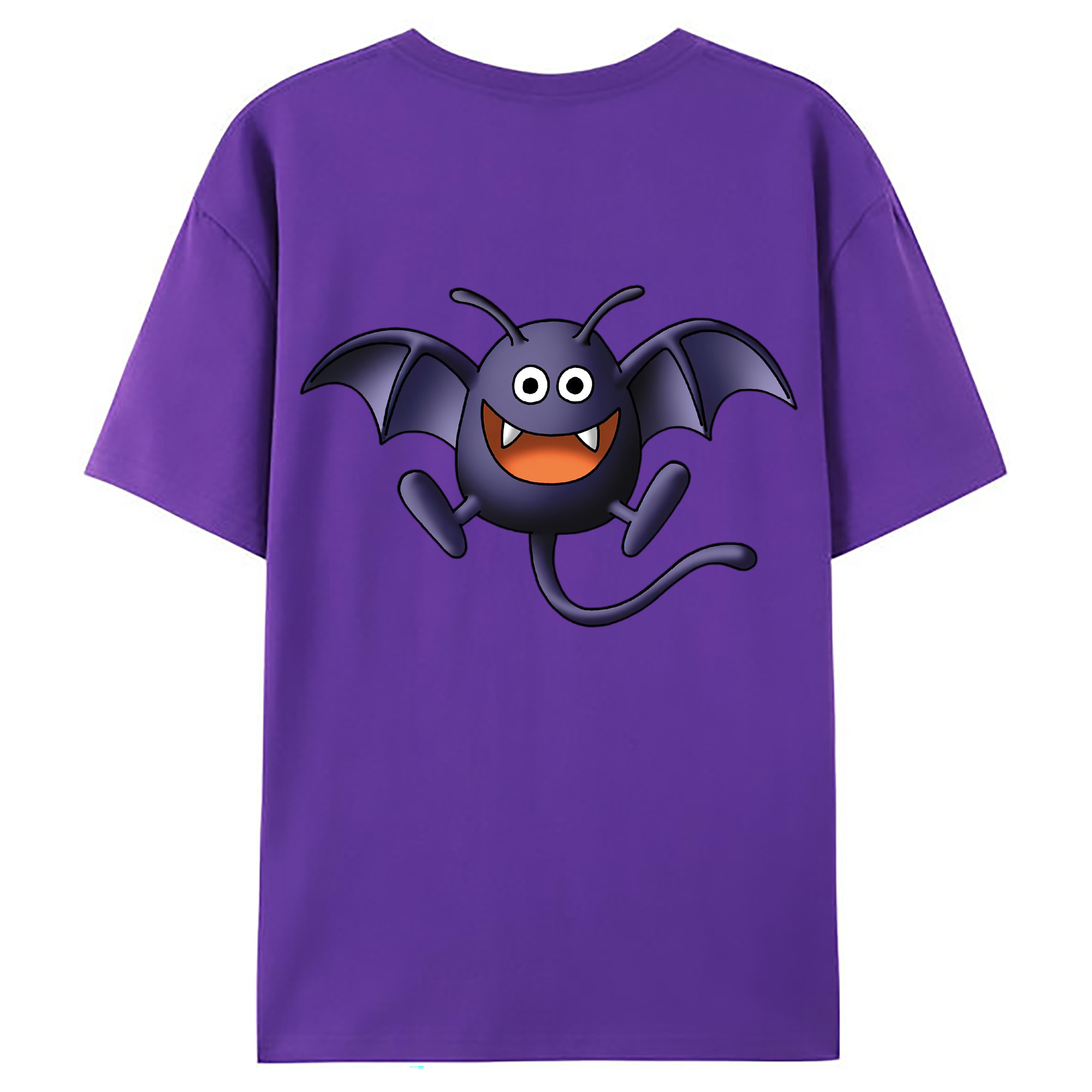 （画像用） ドラゴンクエスト Doragon Kuesuto Dragon Quest 綿100％ メンズ半袖Tシャツ（バックプリント） 通気性