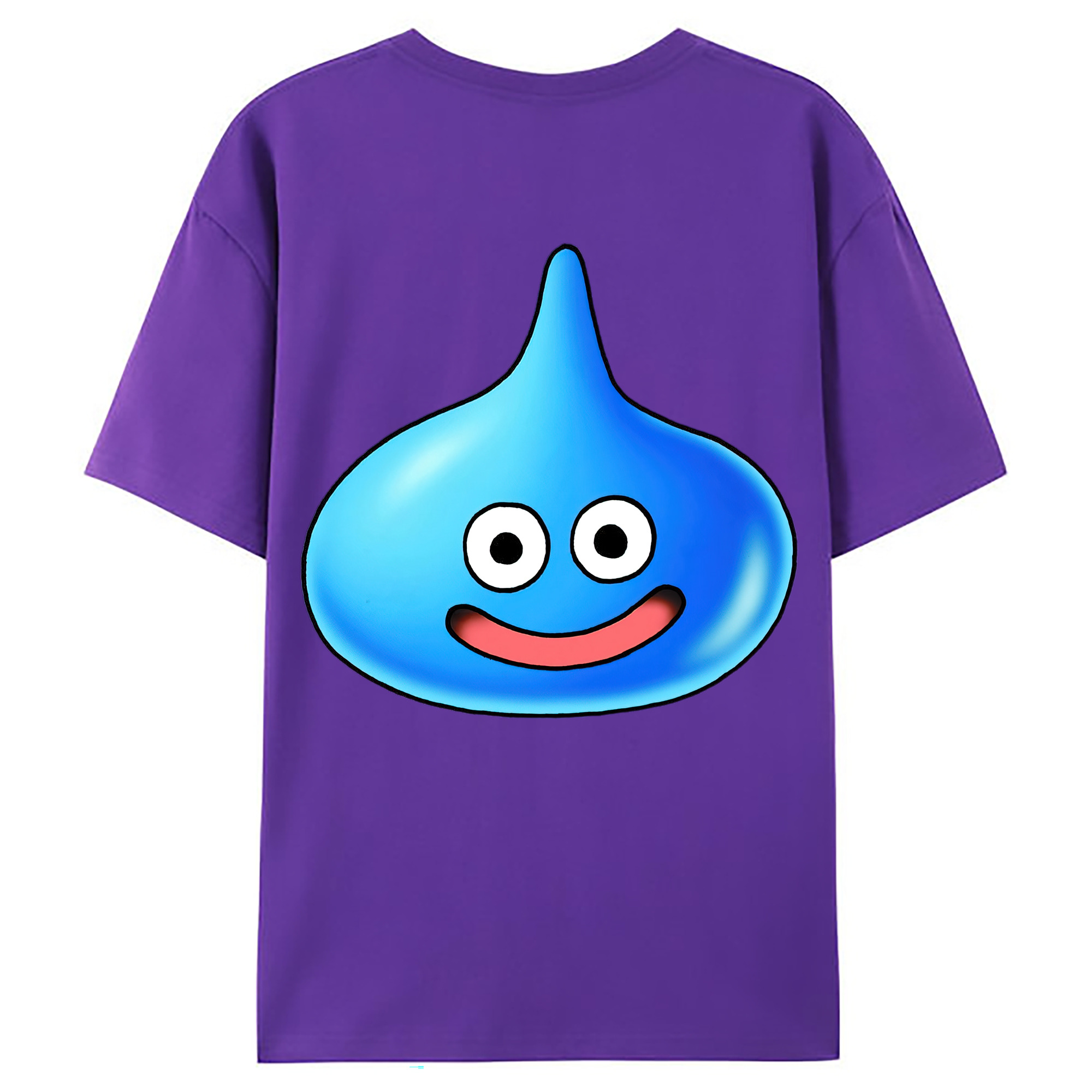 （画像用） ドラゴンクエスト Doragon Kuesuto Dragon Quest 綿100％ メンズ半袖Tシャツ（バックプリント） 通気性