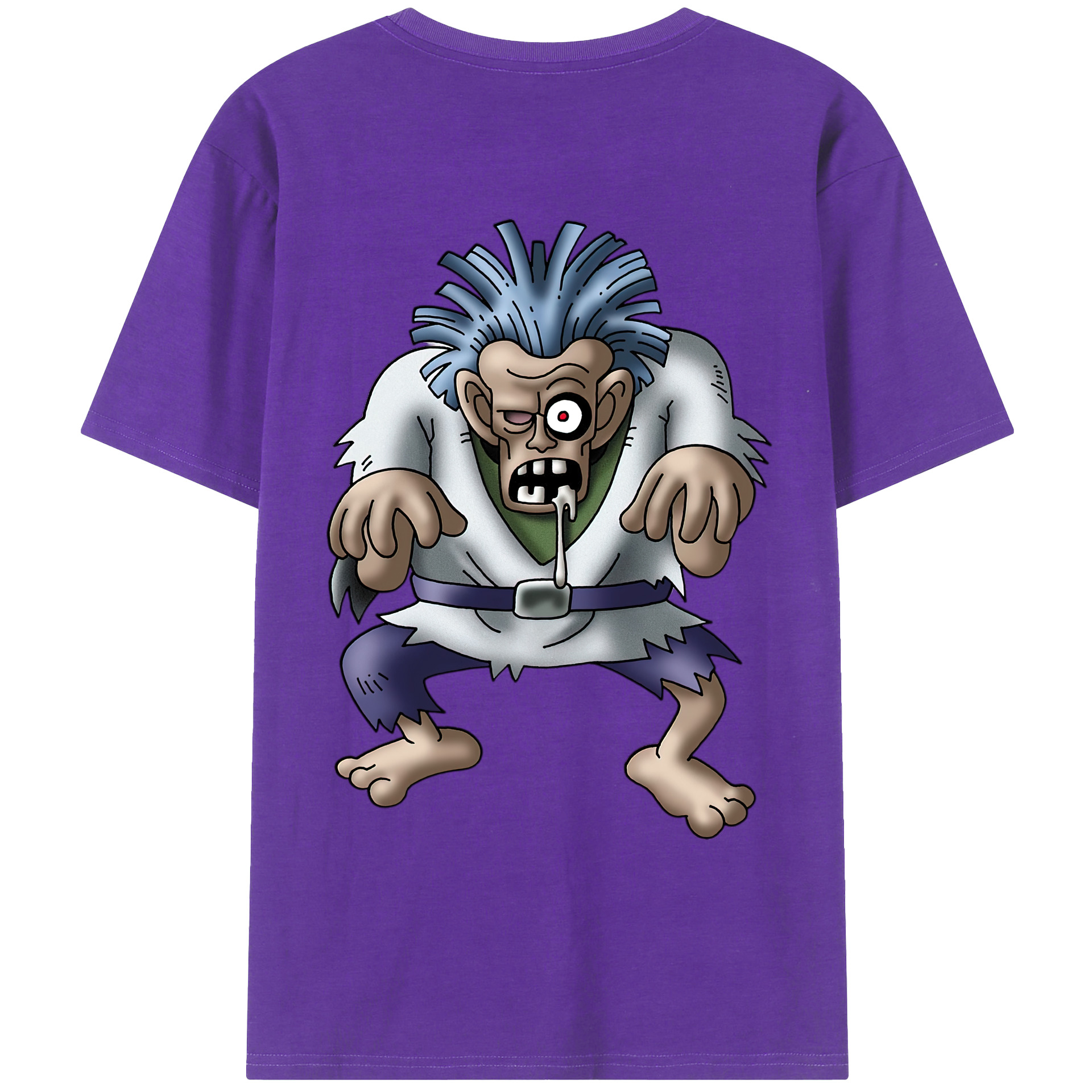 （画像用） ドラゴンクエスト Doragon Kuesuto Dragon Quest 綿100％ メンズ半袖Tシャツ（バックプリント） 通気性