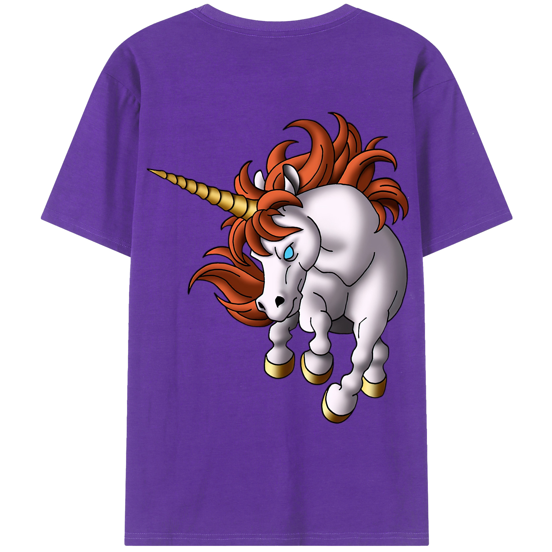 （画像用） ドラゴンクエスト Doragon Kuesuto Dragon Quest 綿100％ メンズ半袖Tシャツ（バックプリント） 通気性