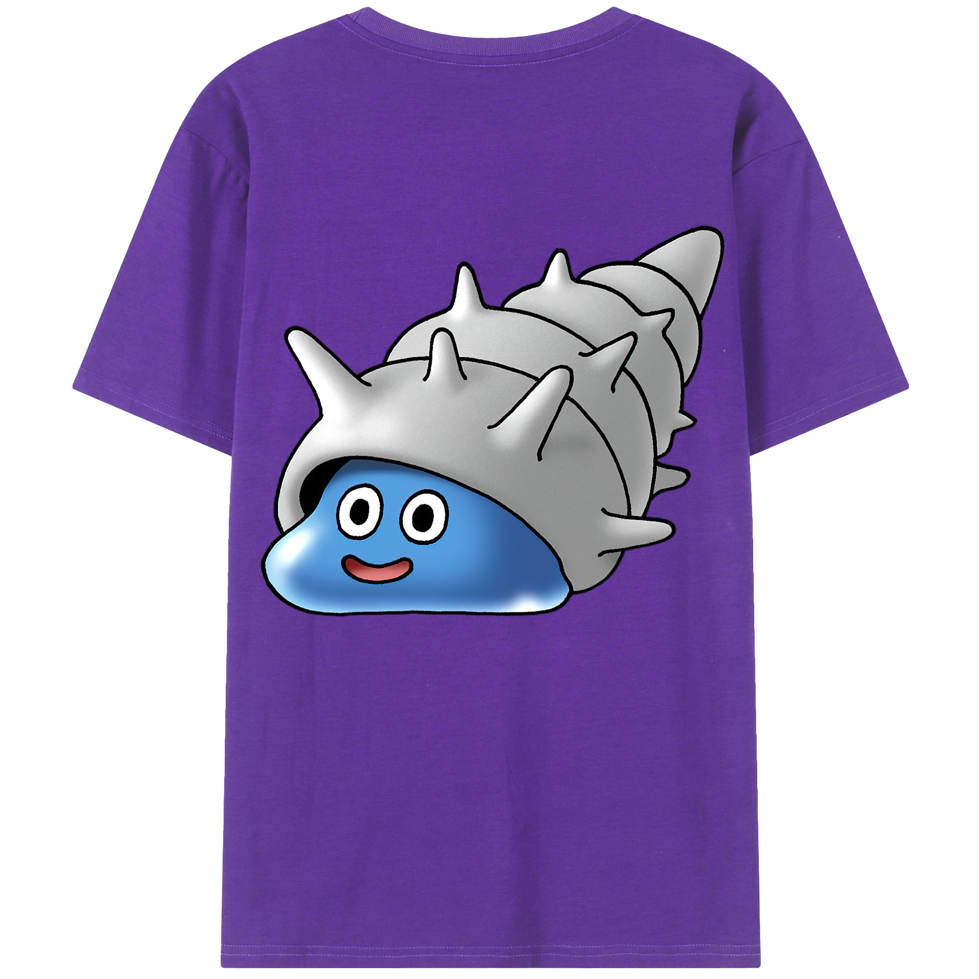 （画像用） ドラゴンクエスト Doragon Kuesuto Dragon Quest 綿100％ メンズ半袖Tシャツ（バックプリント） 通気性