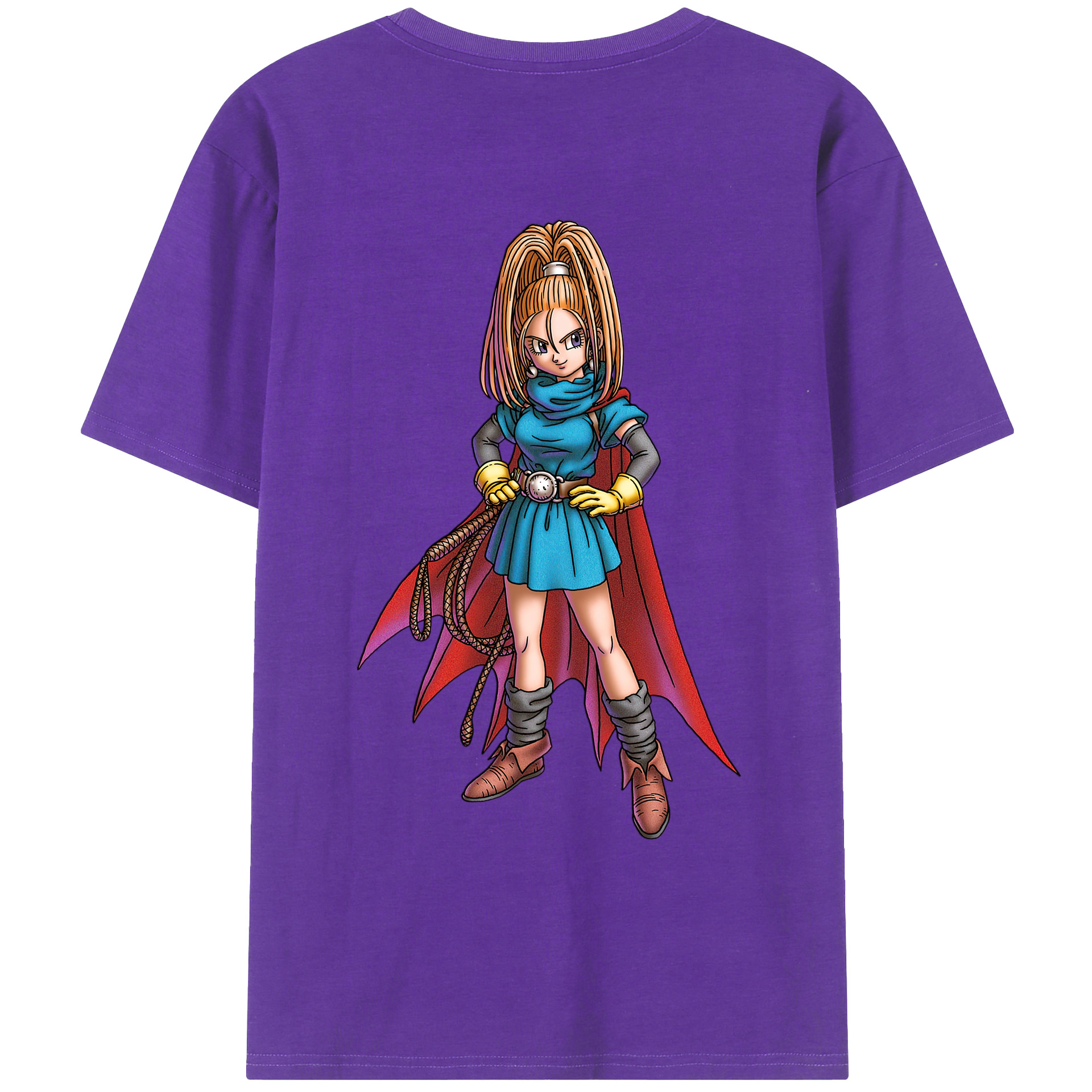 （画像用） ドラゴンクエスト Doragon Kuesuto Dragon Quest 綿100％ メンズ半袖Tシャツ（バックプリント） 通気性