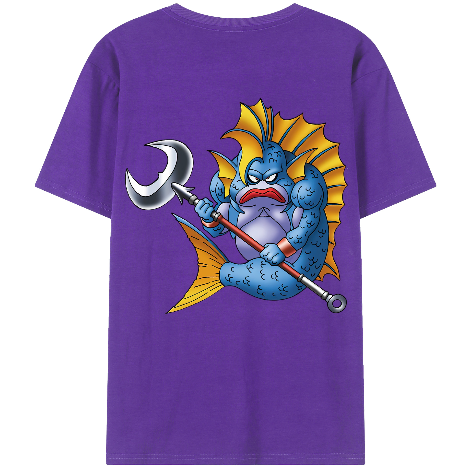 （画像用） ドラゴンクエスト Doragon Kuesuto Dragon Quest 綿100％ メンズ半袖Tシャツ（バックプリント） 通気性