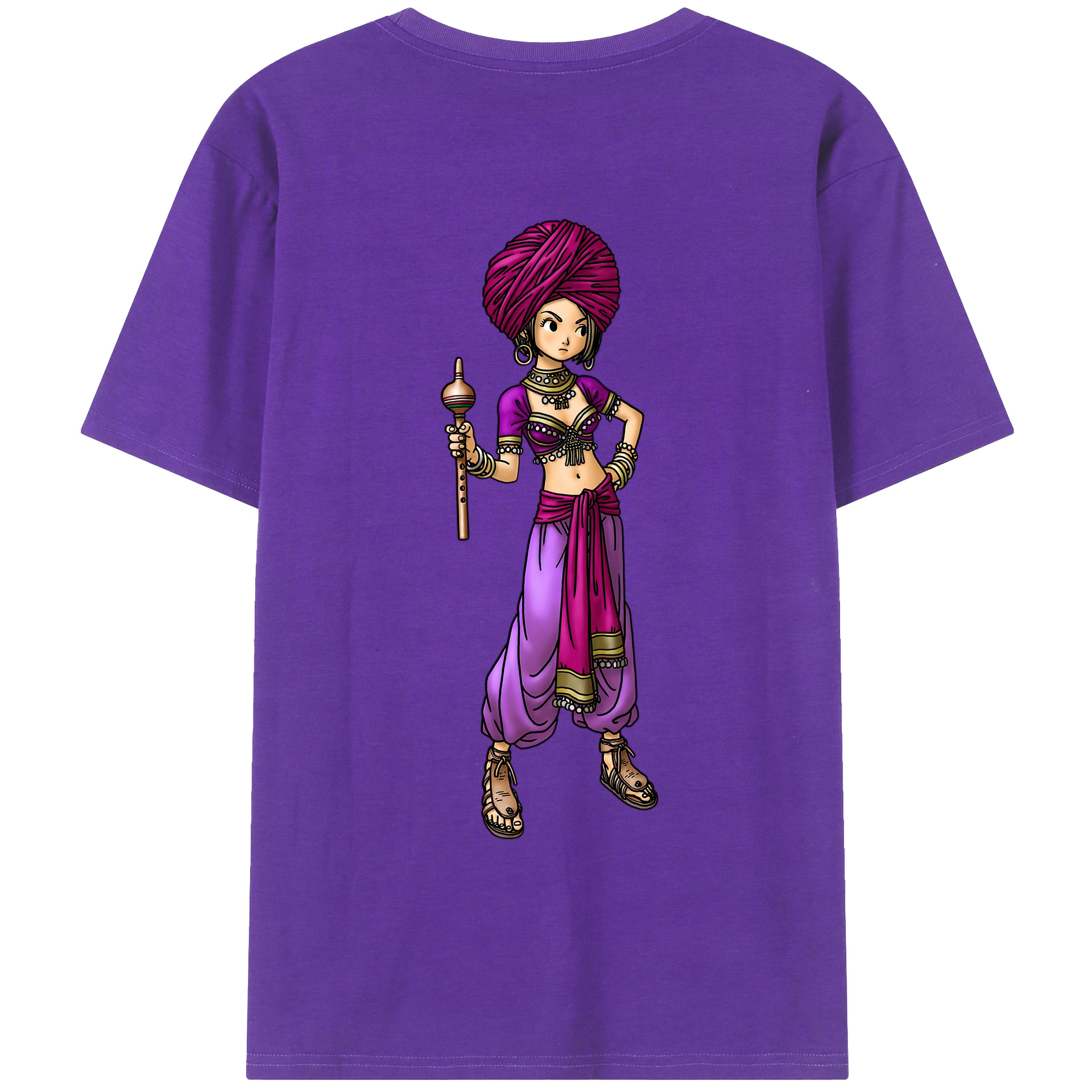 （画像用） ドラゴンクエスト Doragon Kuesuto Dragon Quest 綿100％ メンズ半袖Tシャツ（バックプリント） 通気性