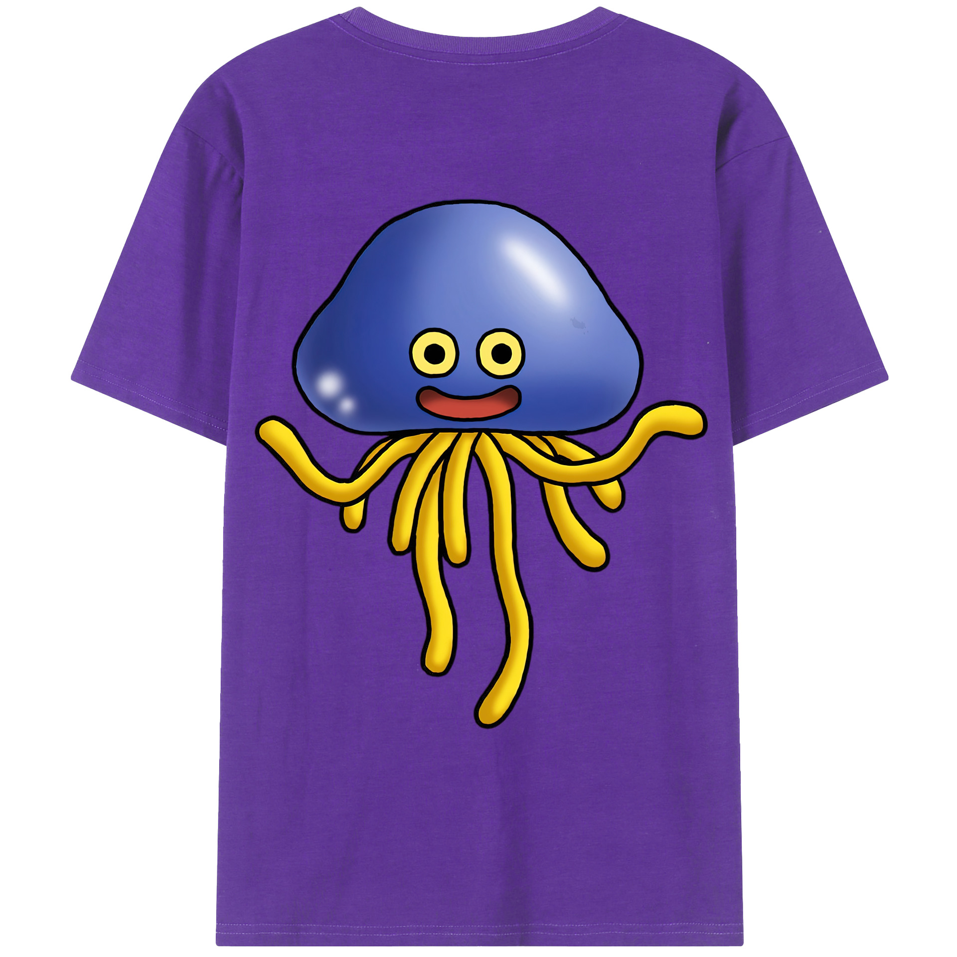 （画像用） ドラゴンクエスト Doragon Kuesuto Dragon Quest 綿100％ メンズ半袖Tシャツ（バックプリント） 通気性