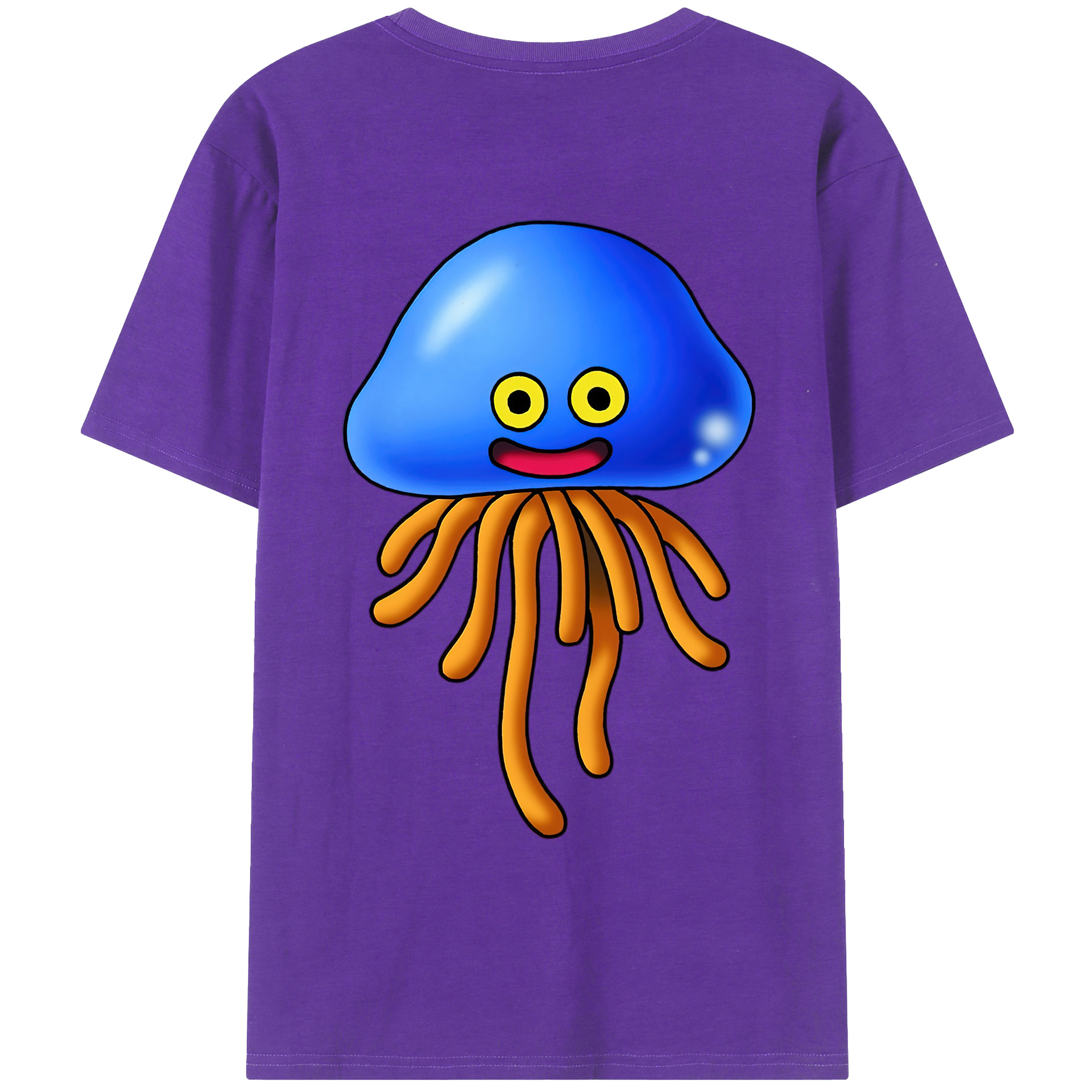 （画像用） ドラゴンクエスト Doragon Kuesuto Dragon Quest 綿100％ メンズ半袖Tシャツ（バックプリント） 通気性