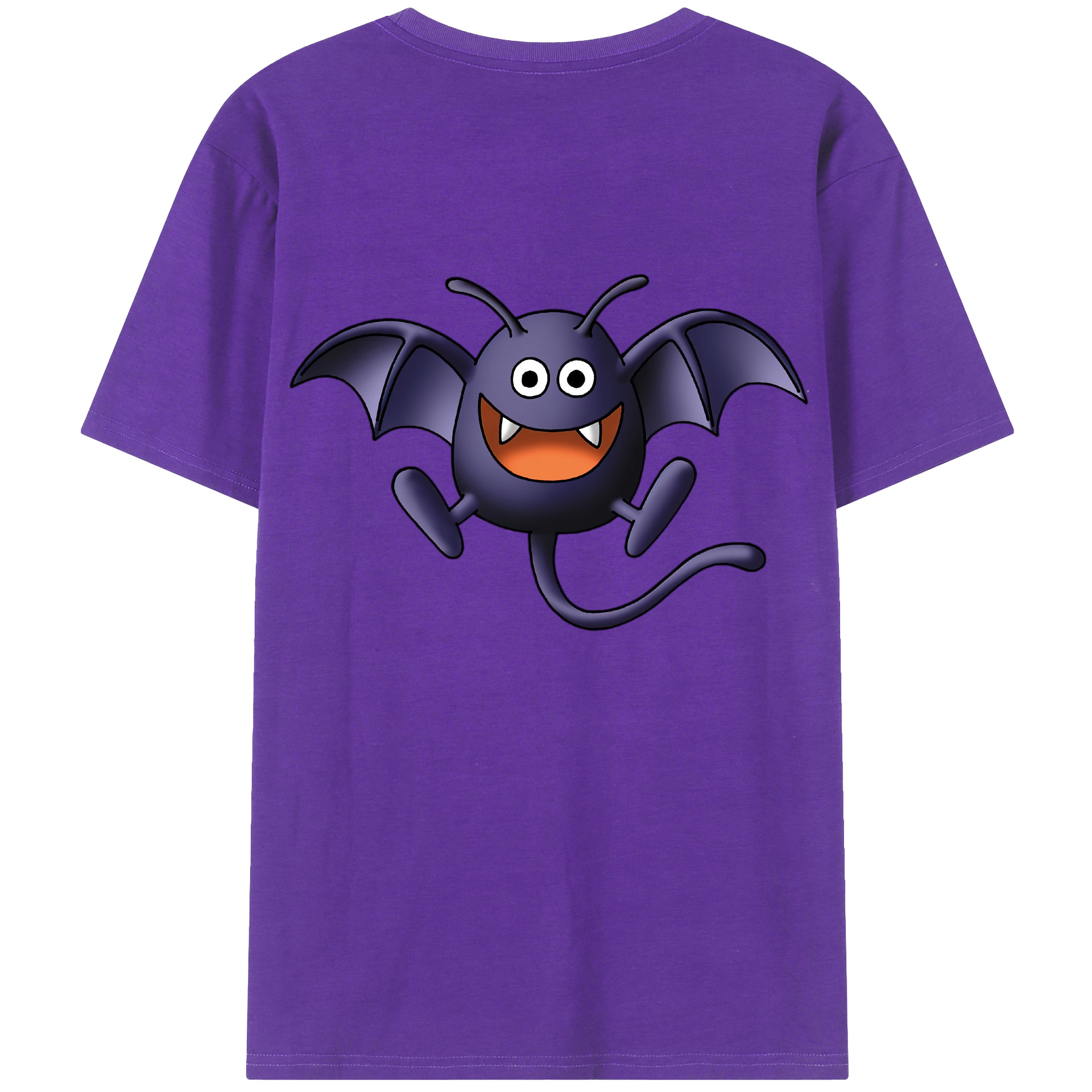 （画像用） ドラゴンクエスト Doragon Kuesuto Dragon Quest 綿100％ メンズ半袖Tシャツ（バックプリント） 通気性