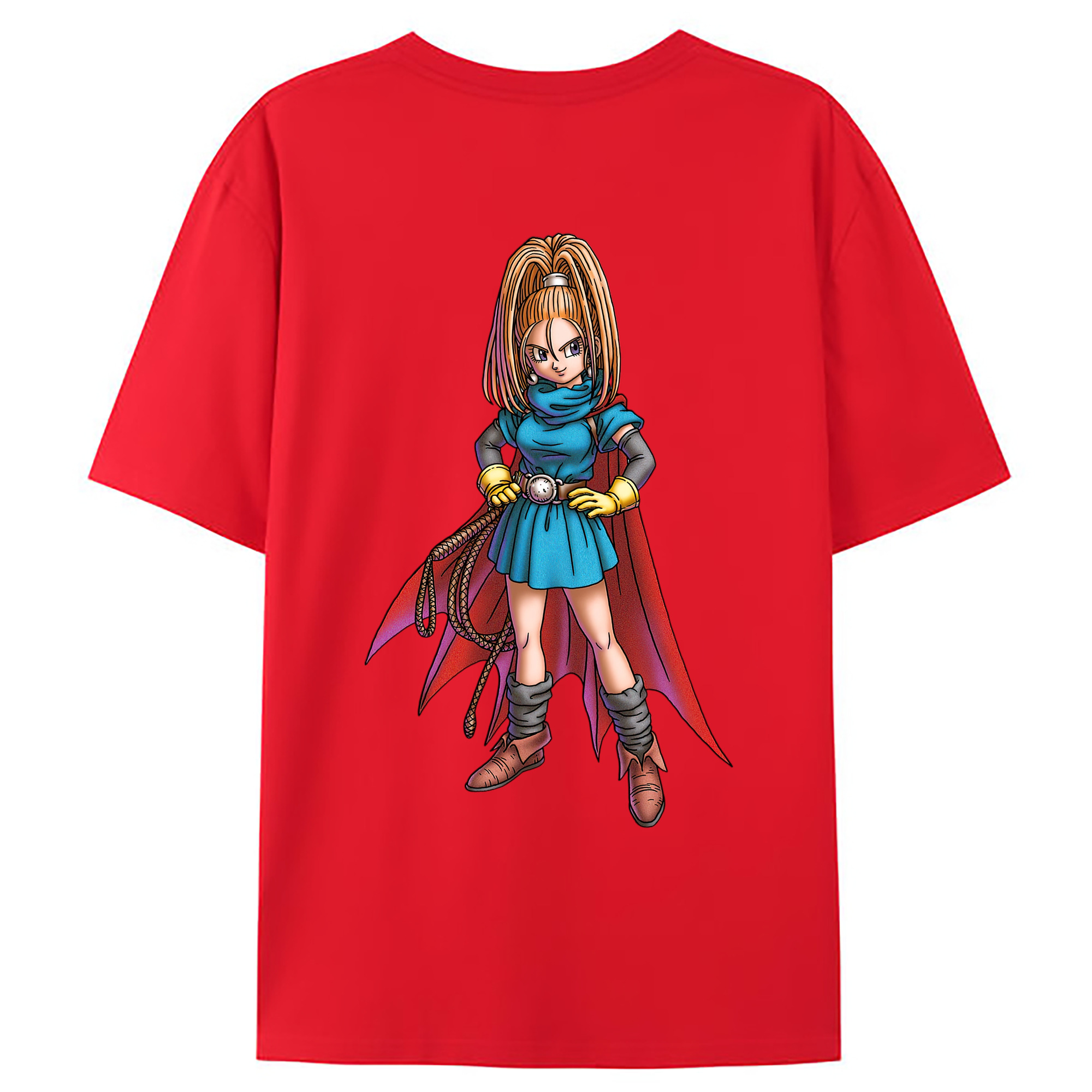 （画像用） ドラゴンクエスト Doragon Kuesuto Dragon Quest 綿100％ メンズ半袖Tシャツ（バックプリント） 通気性
