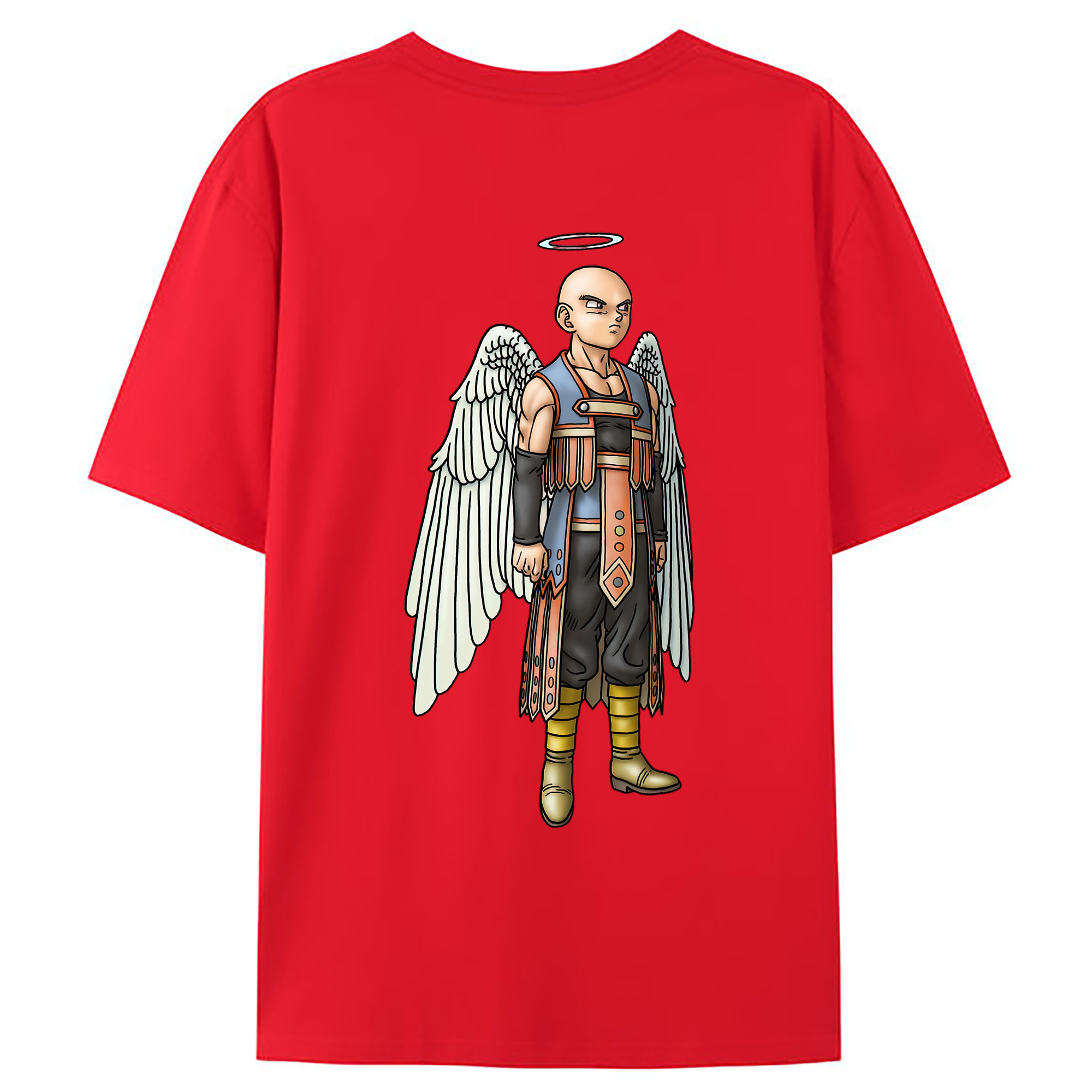 （画像用） ドラゴンクエスト Doragon Kuesuto Dragon Quest 綿100％ メンズ半袖Tシャツ（バックプリント） 通気性