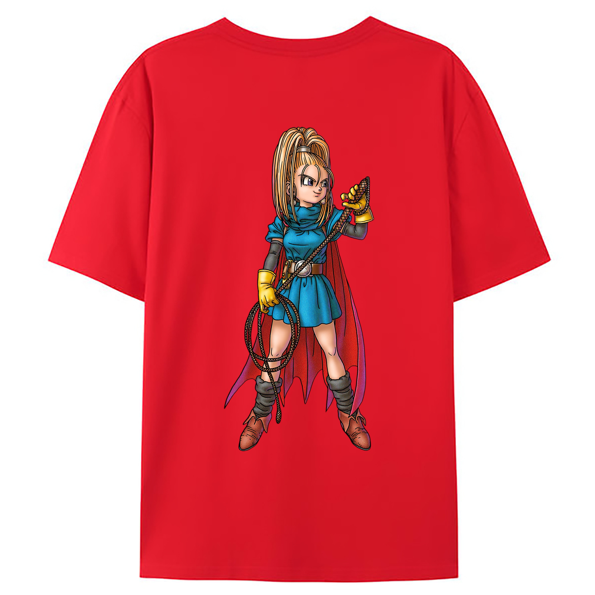 （画像用） ドラゴンクエスト Doragon Kuesuto Dragon Quest 綿100％ メンズ半袖Tシャツ（バックプリント） 通気性