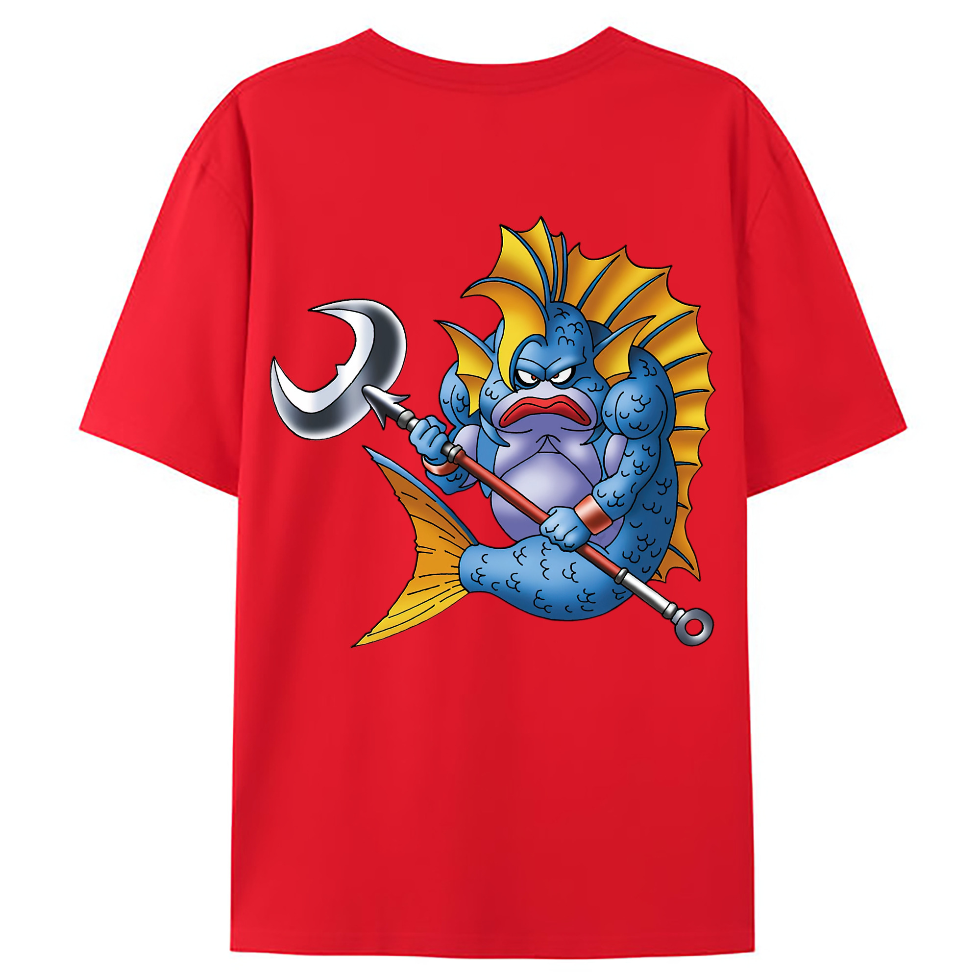 （画像用） ドラゴンクエスト Doragon Kuesuto Dragon Quest 綿100％ メンズ半袖Tシャツ（バックプリント） 通気性