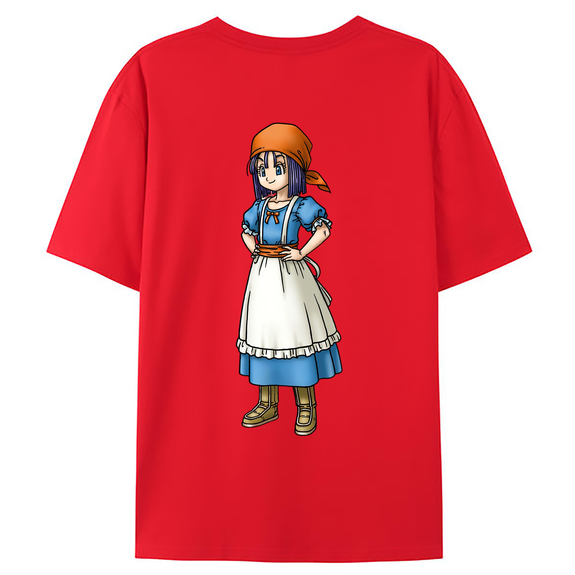 （画像用） ドラゴンクエスト Doragon Kuesuto Dragon Quest 綿100％ メンズ半袖Tシャツ（バックプリント） 通気性