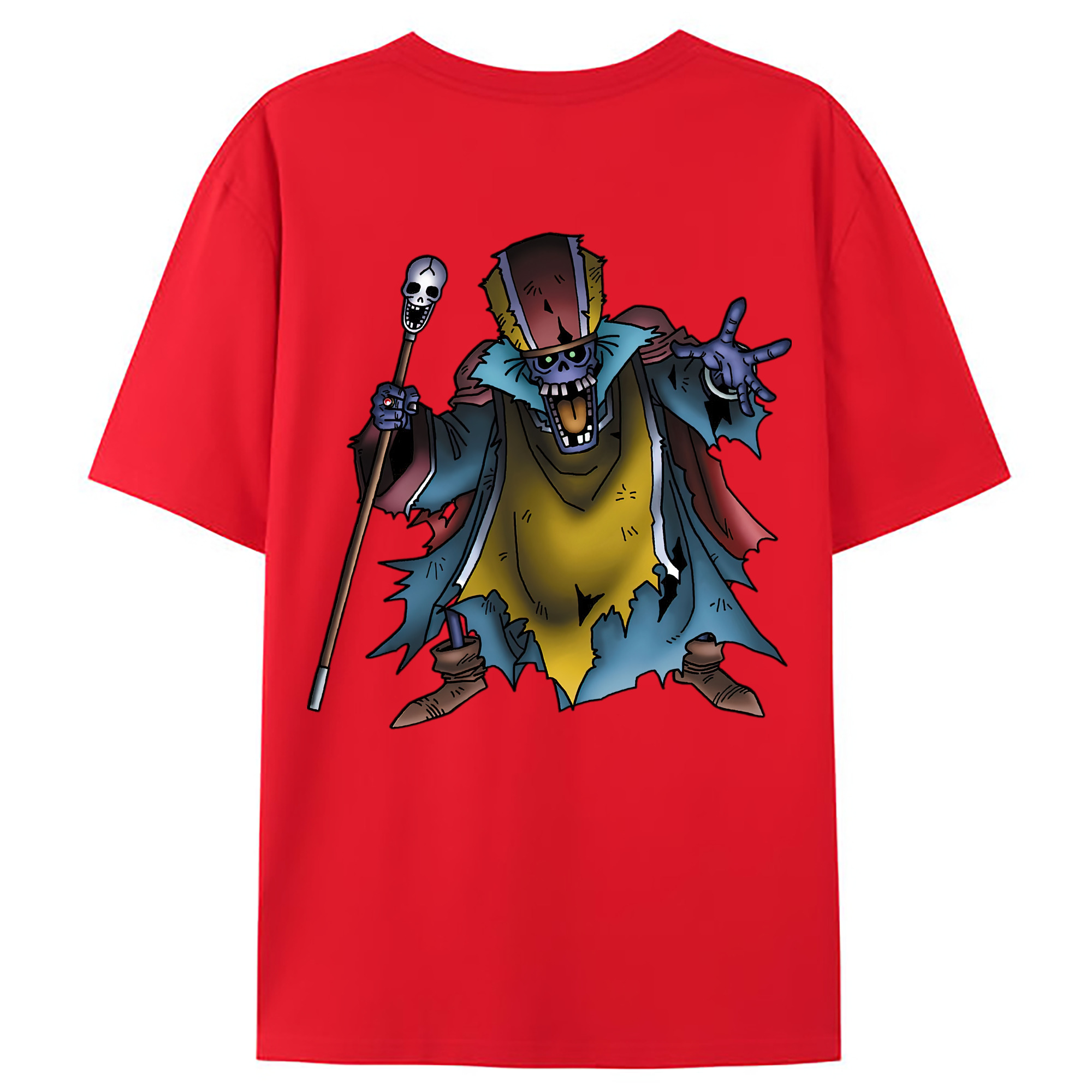 （画像用） ドラゴンクエスト Doragon Kuesuto Dragon Quest 綿100％ メンズ半袖Tシャツ（バックプリント） 通気性