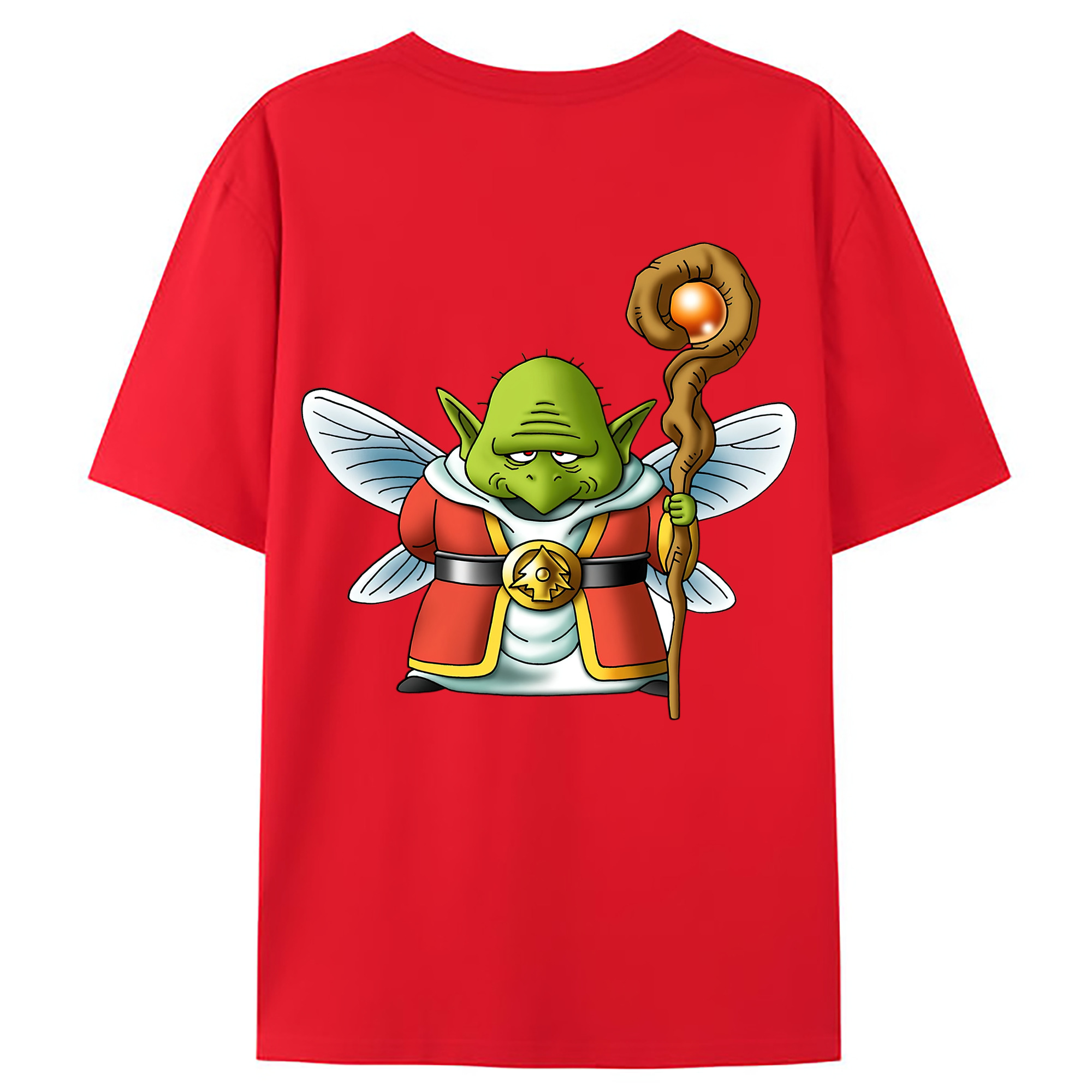 （画像用） ドラゴンクエスト Doragon Kuesuto Dragon Quest 綿100％ メンズ半袖Tシャツ（バックプリント） 通気性