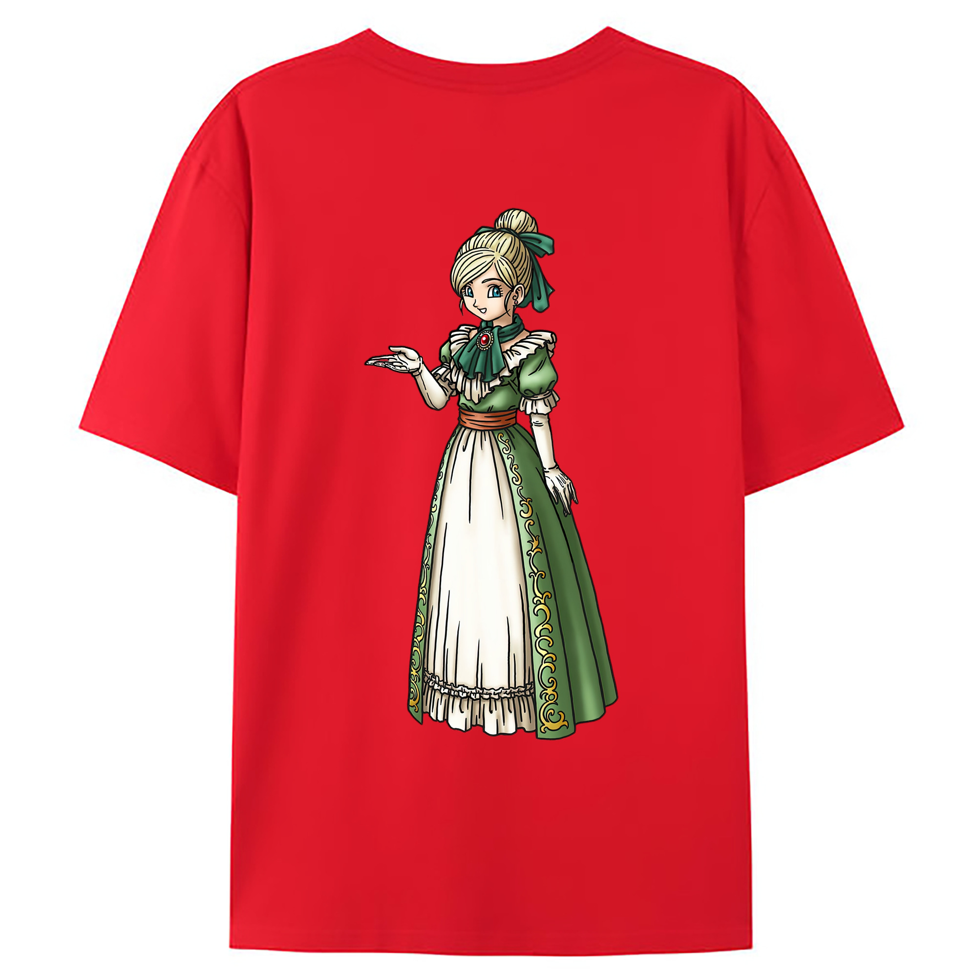 （画像用） ドラゴンクエスト Doragon Kuesuto Dragon Quest 綿100％ メンズ半袖Tシャツ（バックプリント） 通気性