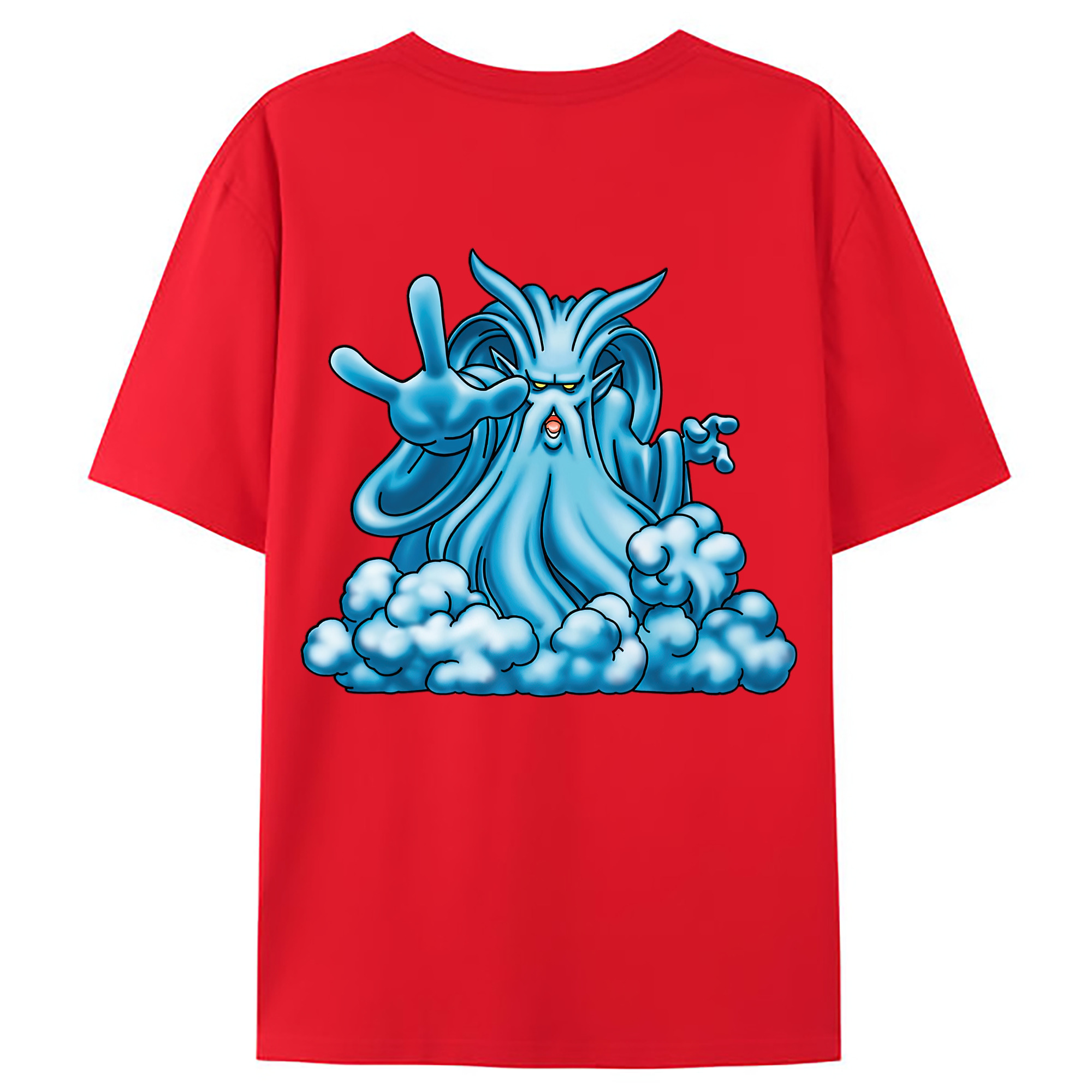 （画像用） ドラゴンクエスト Doragon Kuesuto Dragon Quest 綿100％ メンズ半袖Tシャツ（バックプリント） 通気性