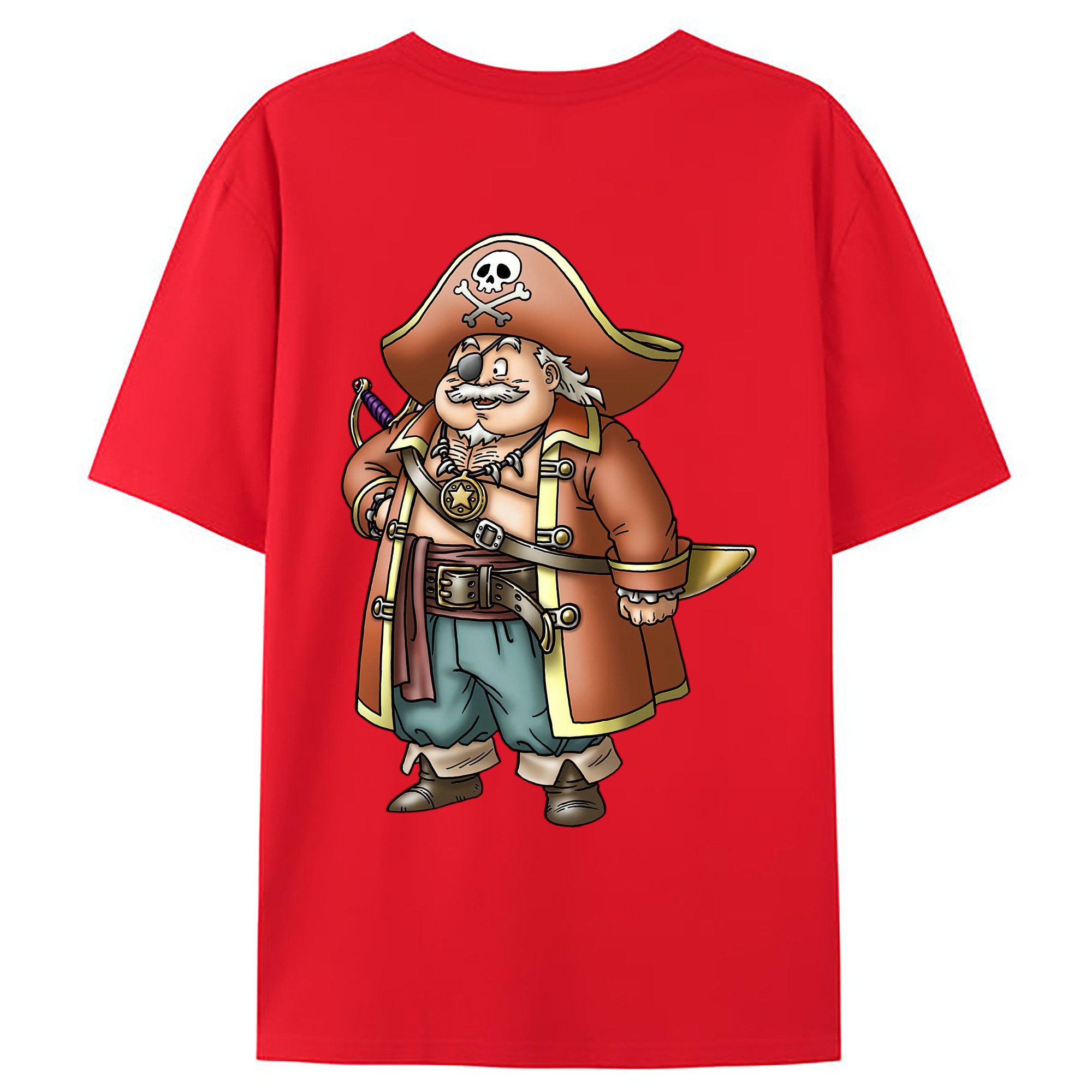 （画像用） ドラゴンクエスト Doragon Kuesuto Dragon Quest 綿100％ メンズ半袖Tシャツ（バックプリント） 通気性