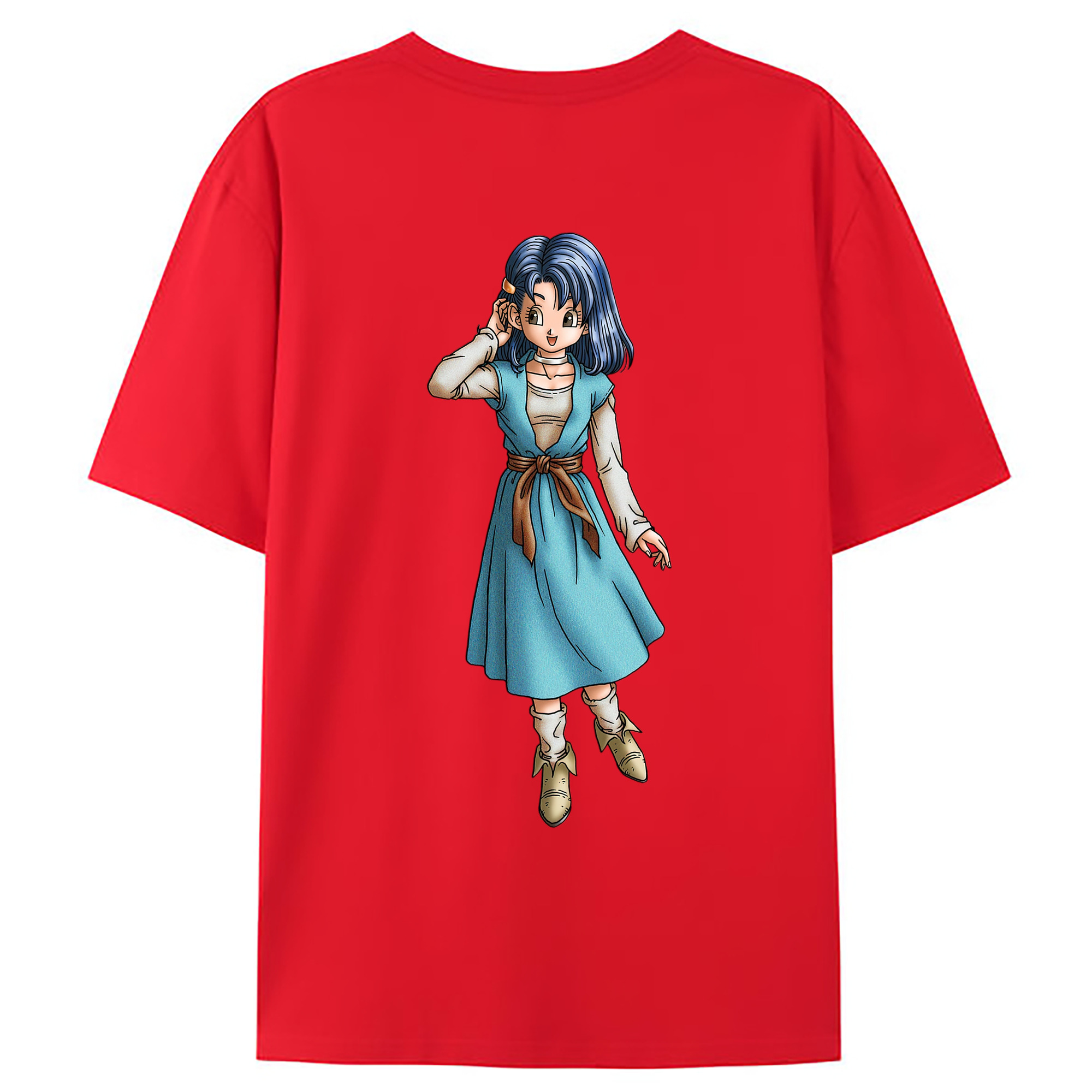 （画像用） ドラゴンクエスト Doragon Kuesuto Dragon Quest 綿100％ メンズ半袖Tシャツ（バックプリント） 通気性