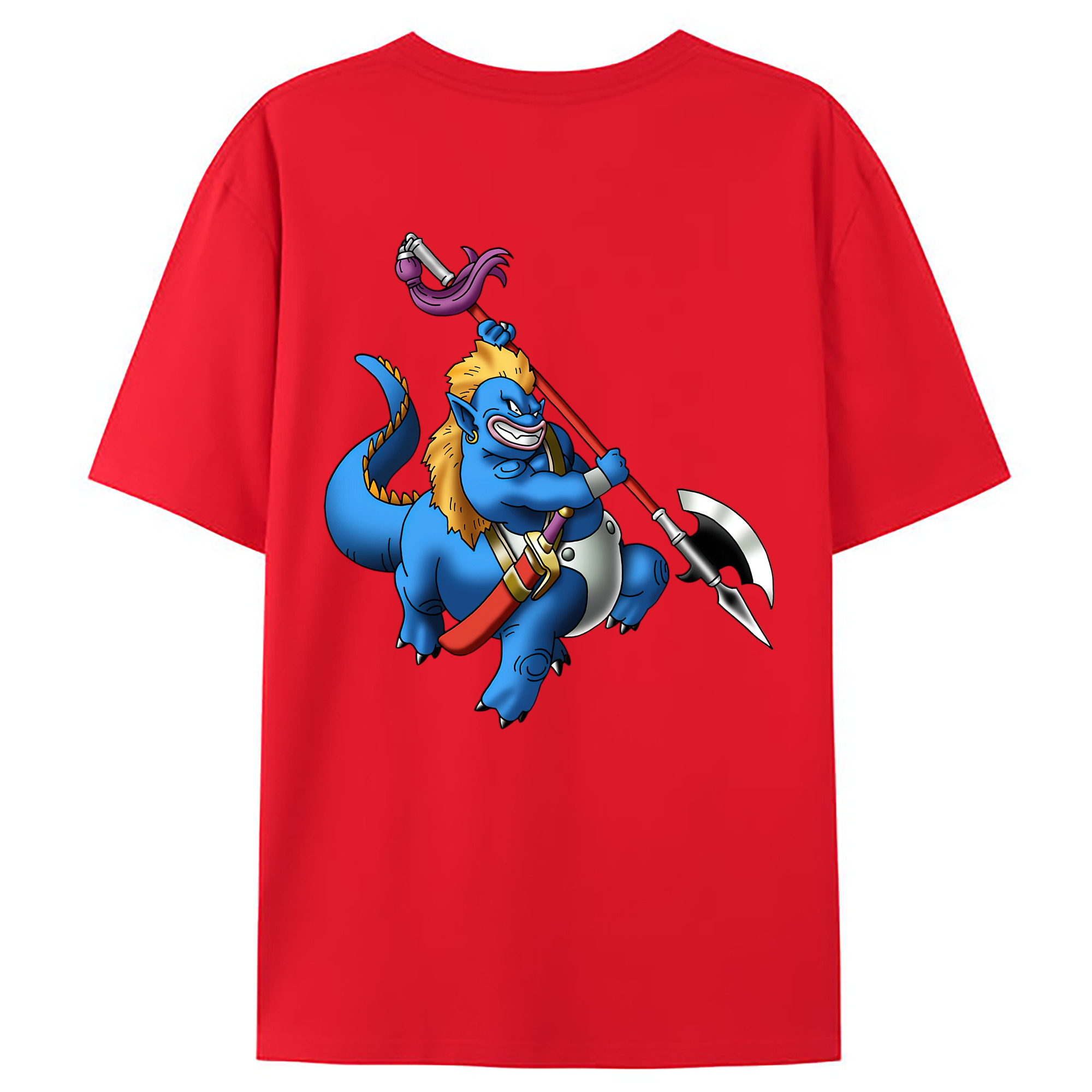 （画像用） ドラゴンクエスト Doragon Kuesuto Dragon Quest 綿100％ メンズ半袖Tシャツ（バックプリント） 通気性