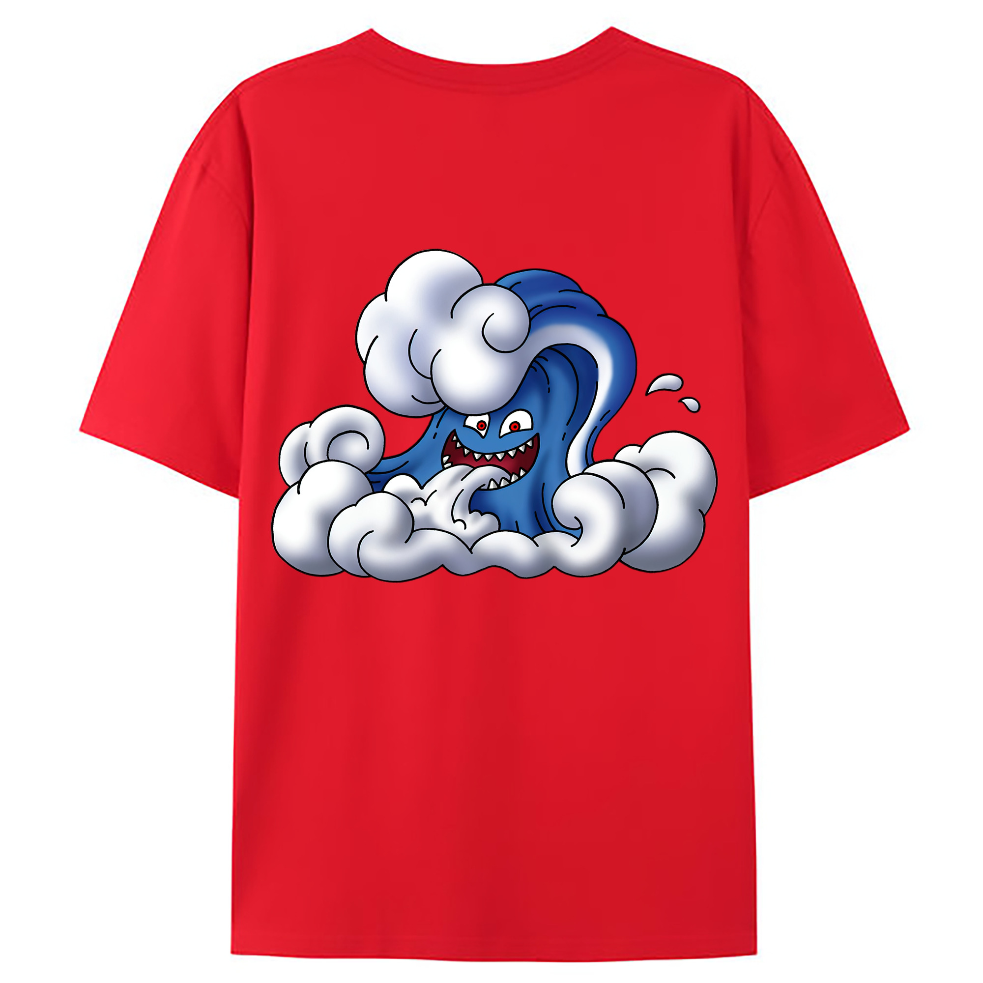 （画像用） ドラゴンクエスト Doragon Kuesuto Dragon Quest 綿100％ メンズ半袖Tシャツ（バックプリント） 通気性