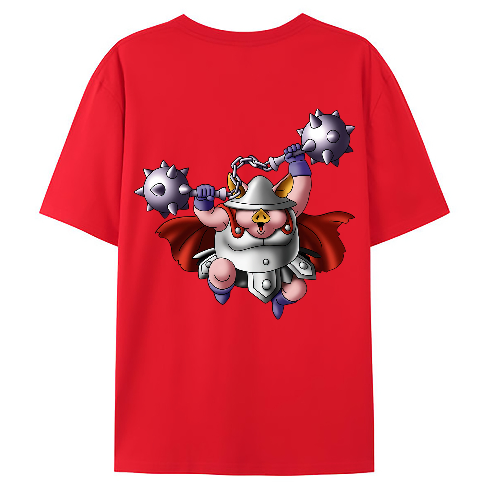 （画像用） ドラゴンクエスト Doragon Kuesuto Dragon Quest 綿100％ メンズ半袖Tシャツ（バックプリント） 通気性